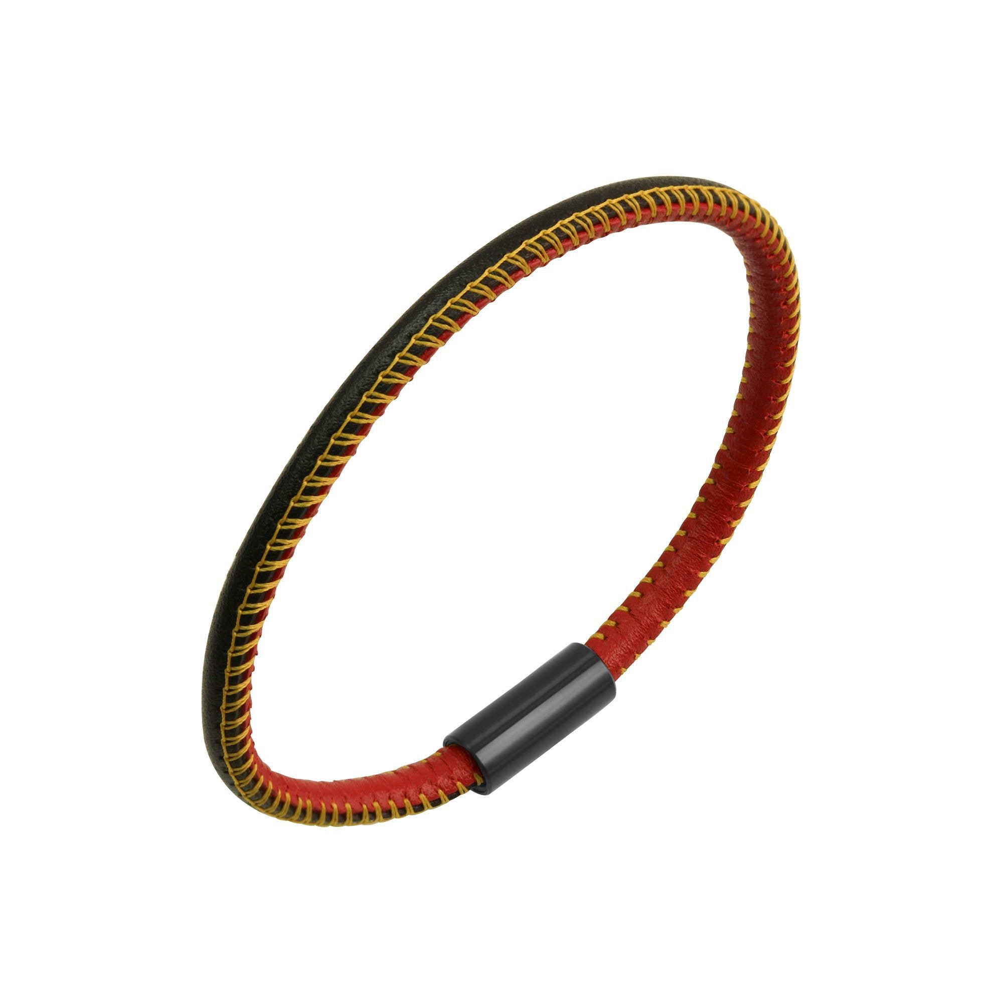 Zeeme Armband »echt Leder mit Deutschland-Farben 19cm«