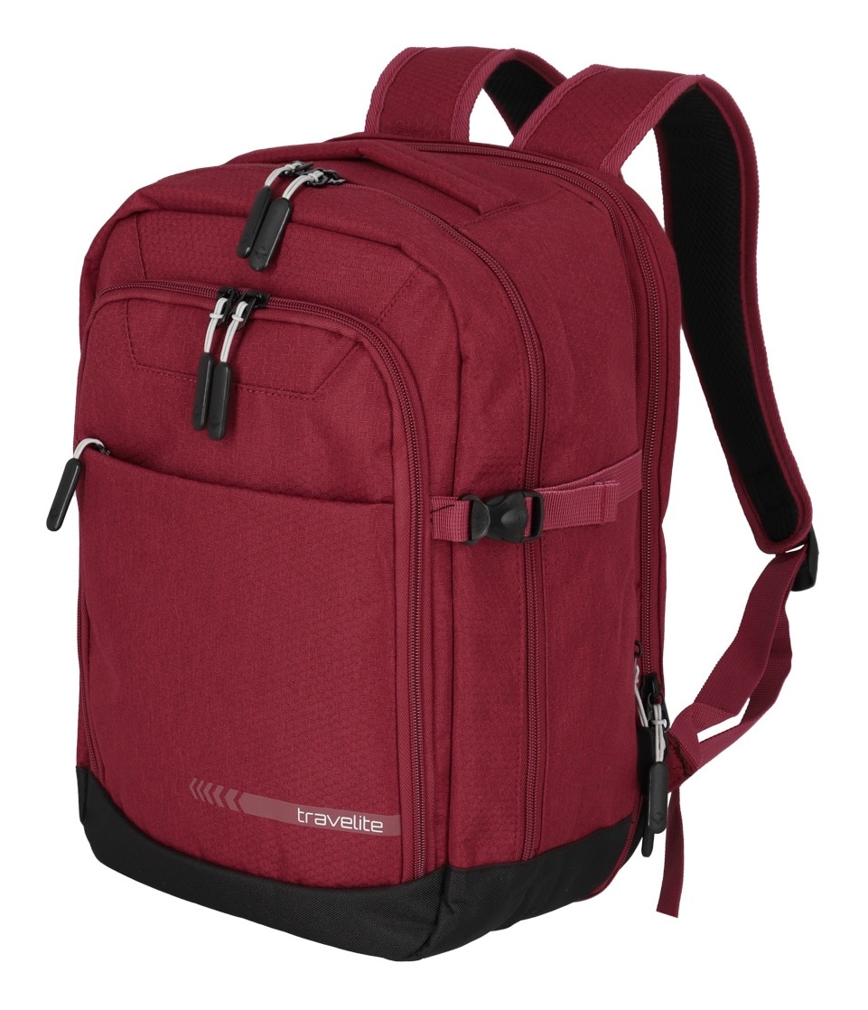 travelite Laptoprucksack »KICK OFF Cabin Rucksack«, Reiserucksack Freizeitrucksack Kabinengepäck Arbeitsrucksack