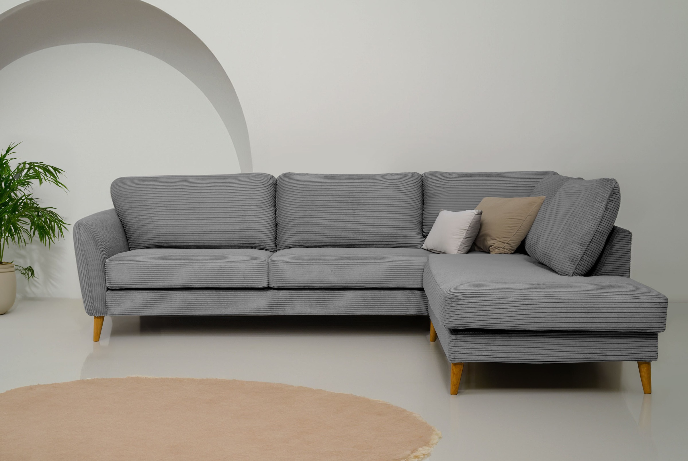 Home affaire Ecksofa »MARSEILLE 278/202 cm, L-Form, Ottom. rechts/links, ve günstig online kaufen