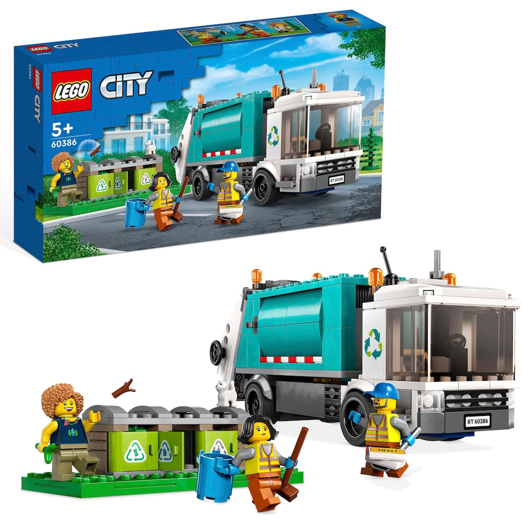 LEGO® Konstruktionsspielsteine »Müllabfuhr (60386), LEGO® City«, (261 St.)