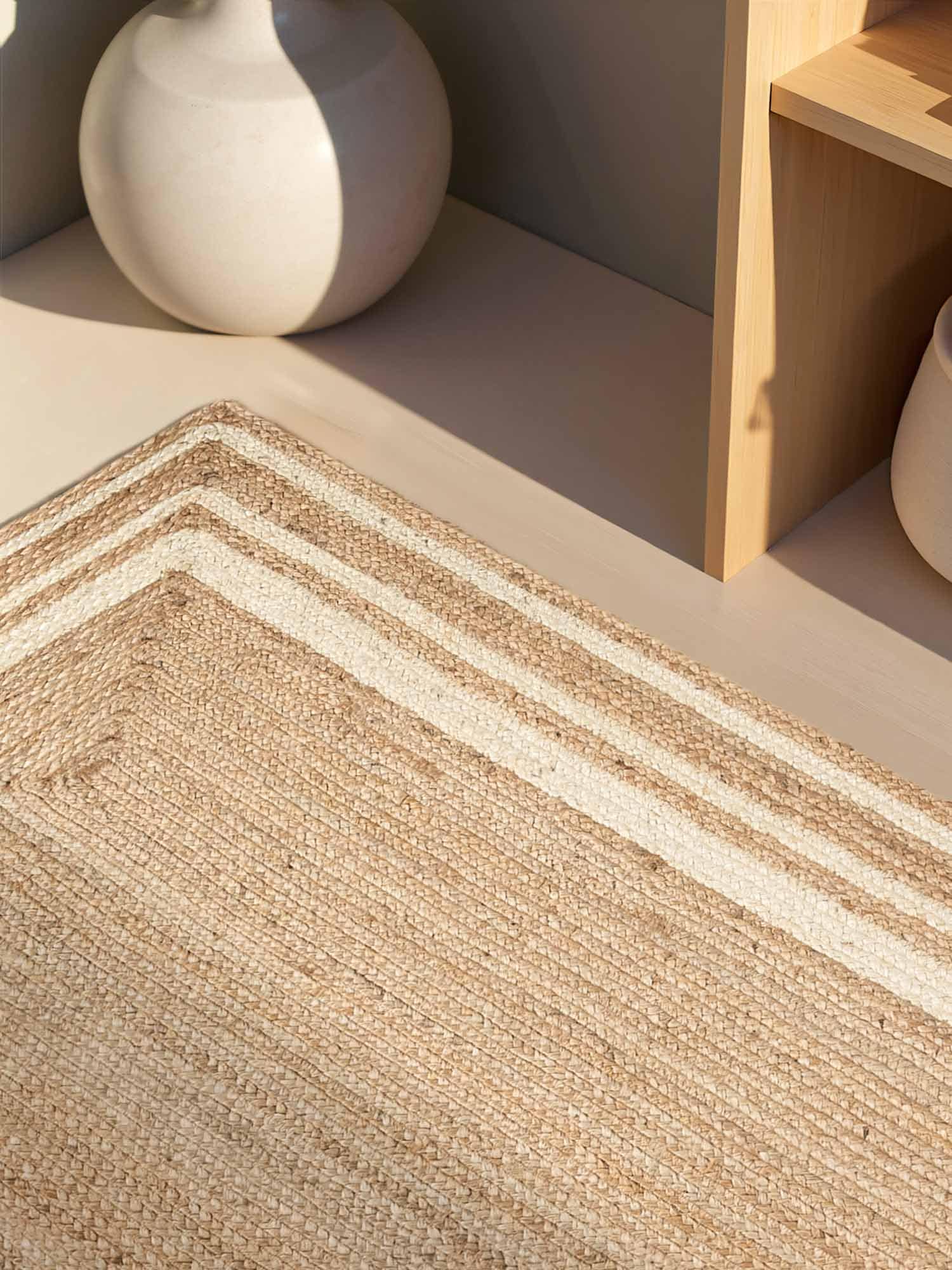 HANSE Home Teppich »Jutta Juteteppich« rechteckig 7 mm Höhe Handgewebt, Jute Naturteppich, Boho, Wohnzimmer, Schlafzimmer