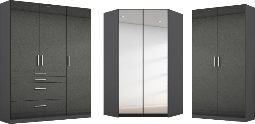 rauch Schrank-Set »Kleiderschrank Schrank Garderobe Garderobenschrank Eckschrank HOMBURG« Set, 