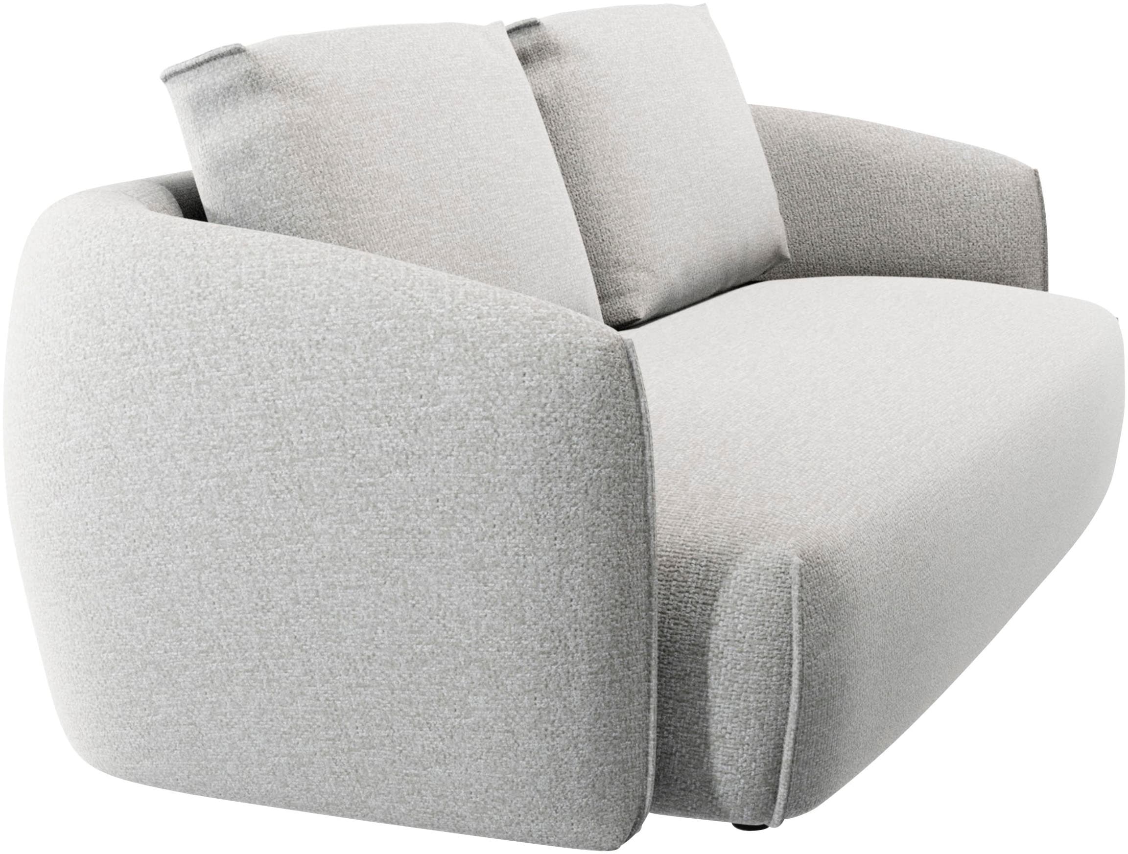 Guido Maria Kretschmer Home&Living 3-Sitzer »Shawn Designsofa mit elegant geschwungen Armlehnen, bequem«, organischer Form, mit hochwertigem Bezug