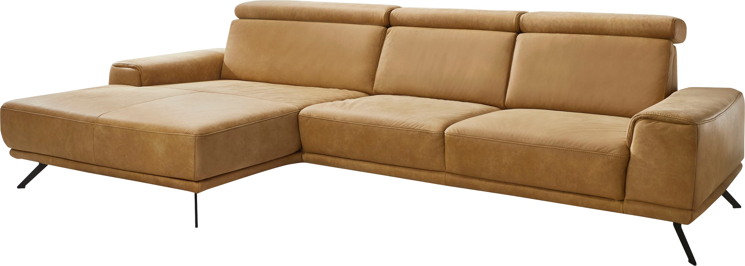 Die PlanBar Ecksofa »PN-EM22041 L-Form«, wahlweise motorisches Canape oder Sitztiefenverstellung