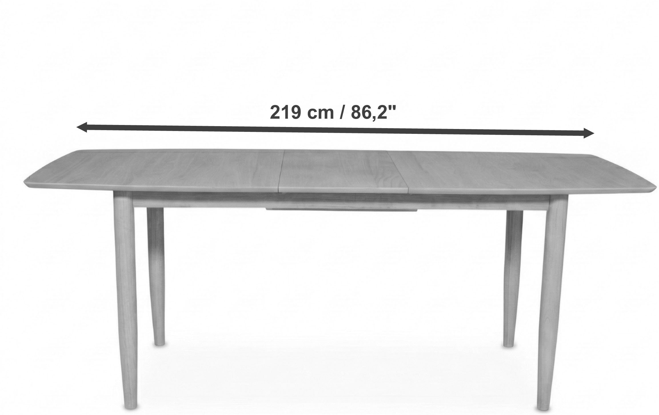 Jahnke Esstisch »DINE SCAN« Esstisch, ausziehbar, Massivholz, Skandi-Look, B:180-219 cm