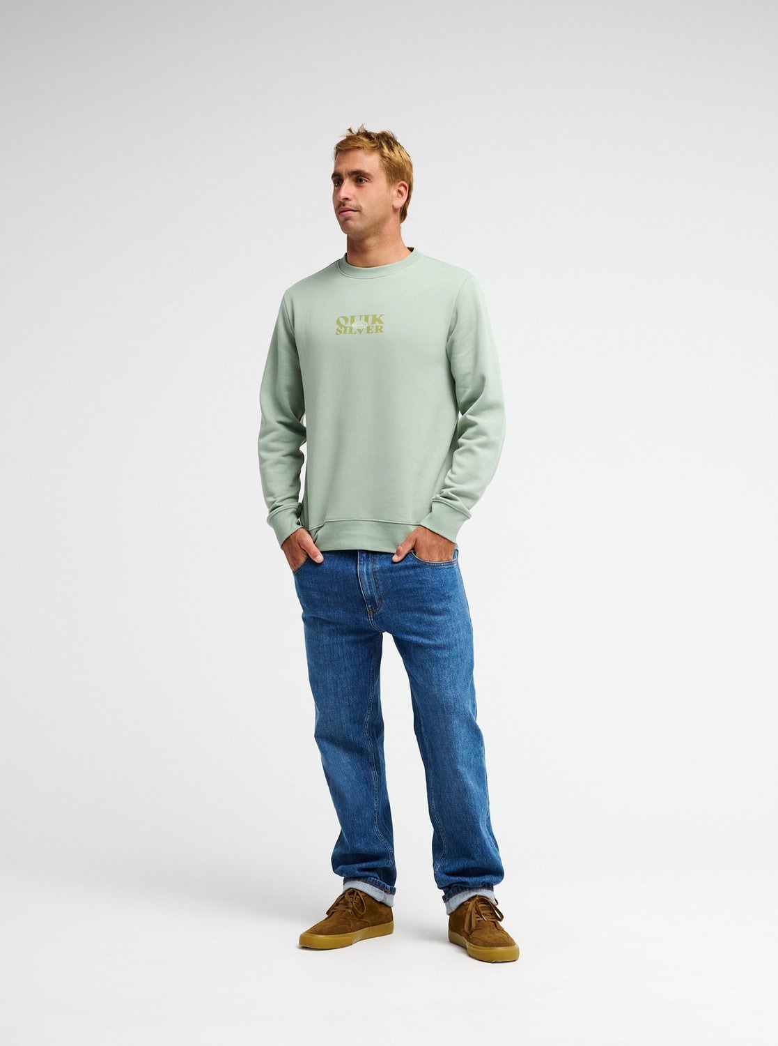 Quiksilver Sweatshirt »TRUE CREW«, aus Baumwolle und Polyester, erhältlich in den Größen S bis XXL
