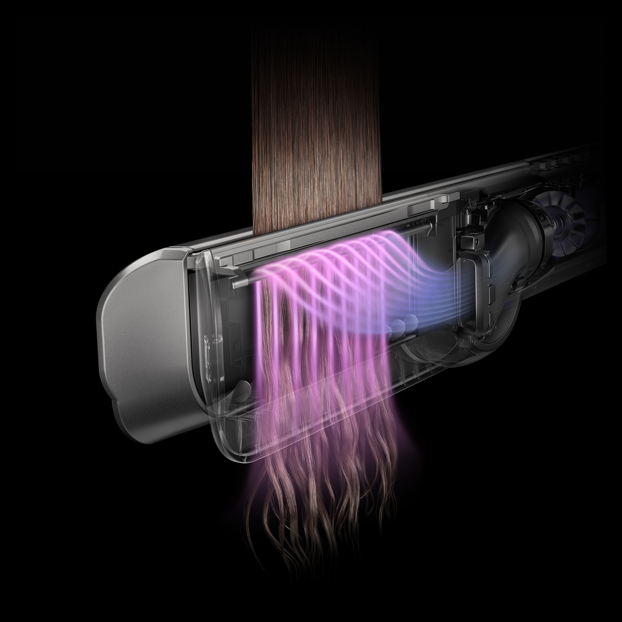 DYSON Glätteisen »Dyson Airstrait, Ceramic Pink/Roségold« Trocknet & glättet nasses Haar gleichzeitig ohne Heizplatten