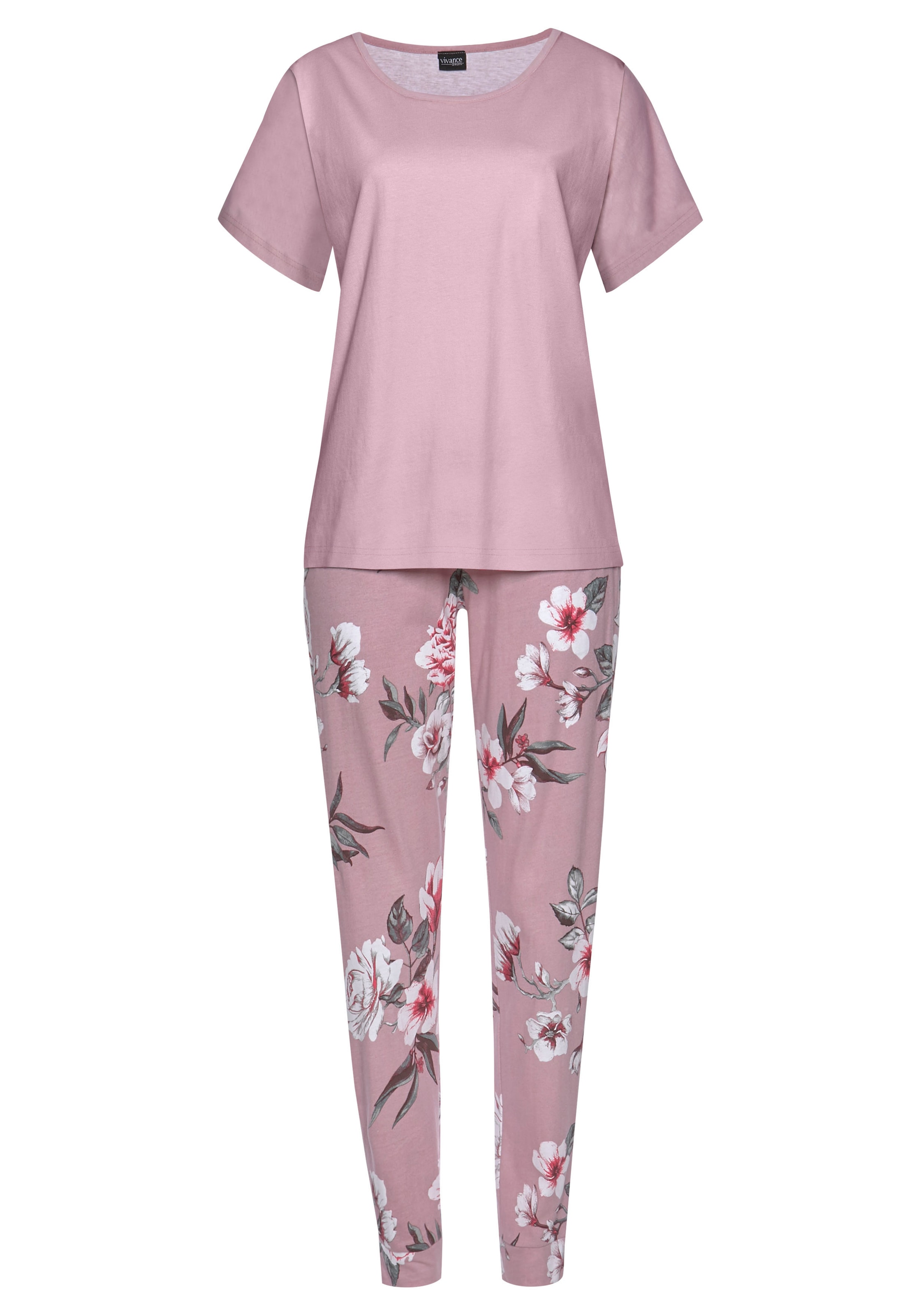 Vivance Dreams Pyjama, (2 Stück), mit Blumendruck online kaufen