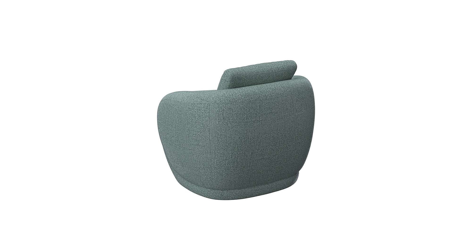 FLEXLUX Sessel »Torino, rund, drehbar, Einzelsofa, Polstersessel,«, Modernes, organisches Sessel-Design, Kaltschaum, Wellenunterfederung