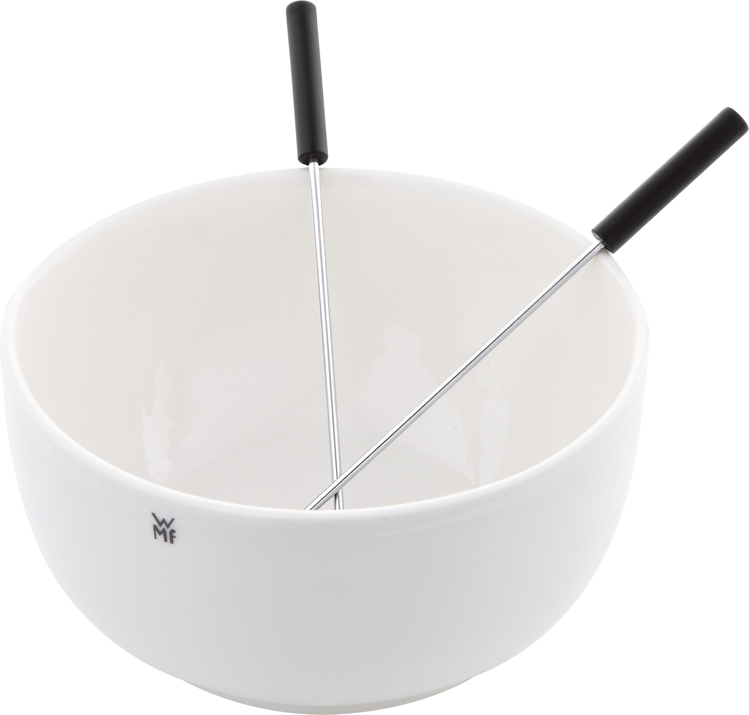 WMF Raclette und Fondue-Set »KÜCHENminis® für Zwei«, 3 St. Raclettepfännchen, 370 W, Wende-Grillplatte, Pfännchen, Keramikschale für Fondue