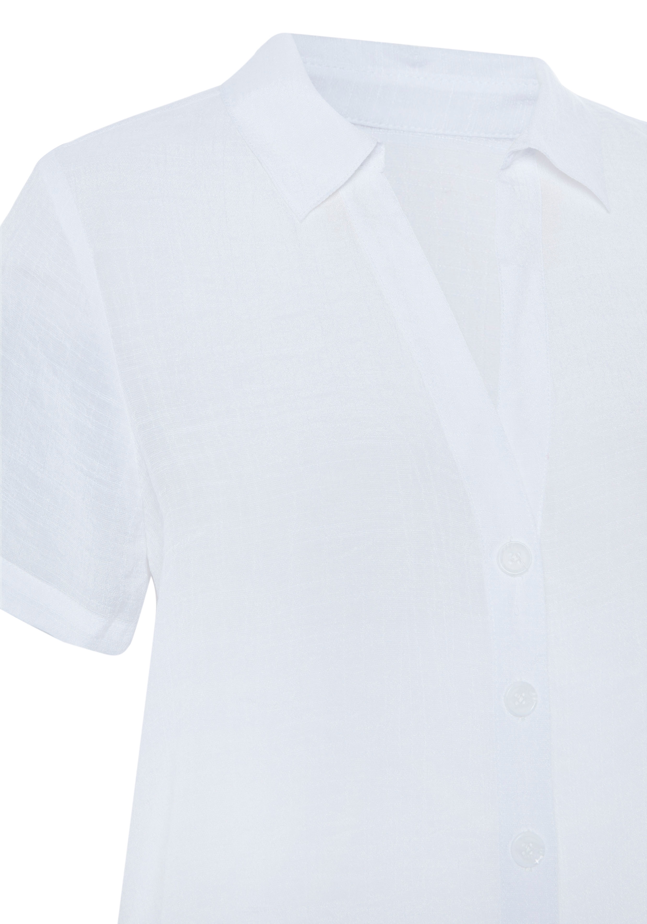 Vivance Kurzarmbluse, mit Hemdkragen und Knopfleiste, Hemdbluse, Strandmode  online kaufen