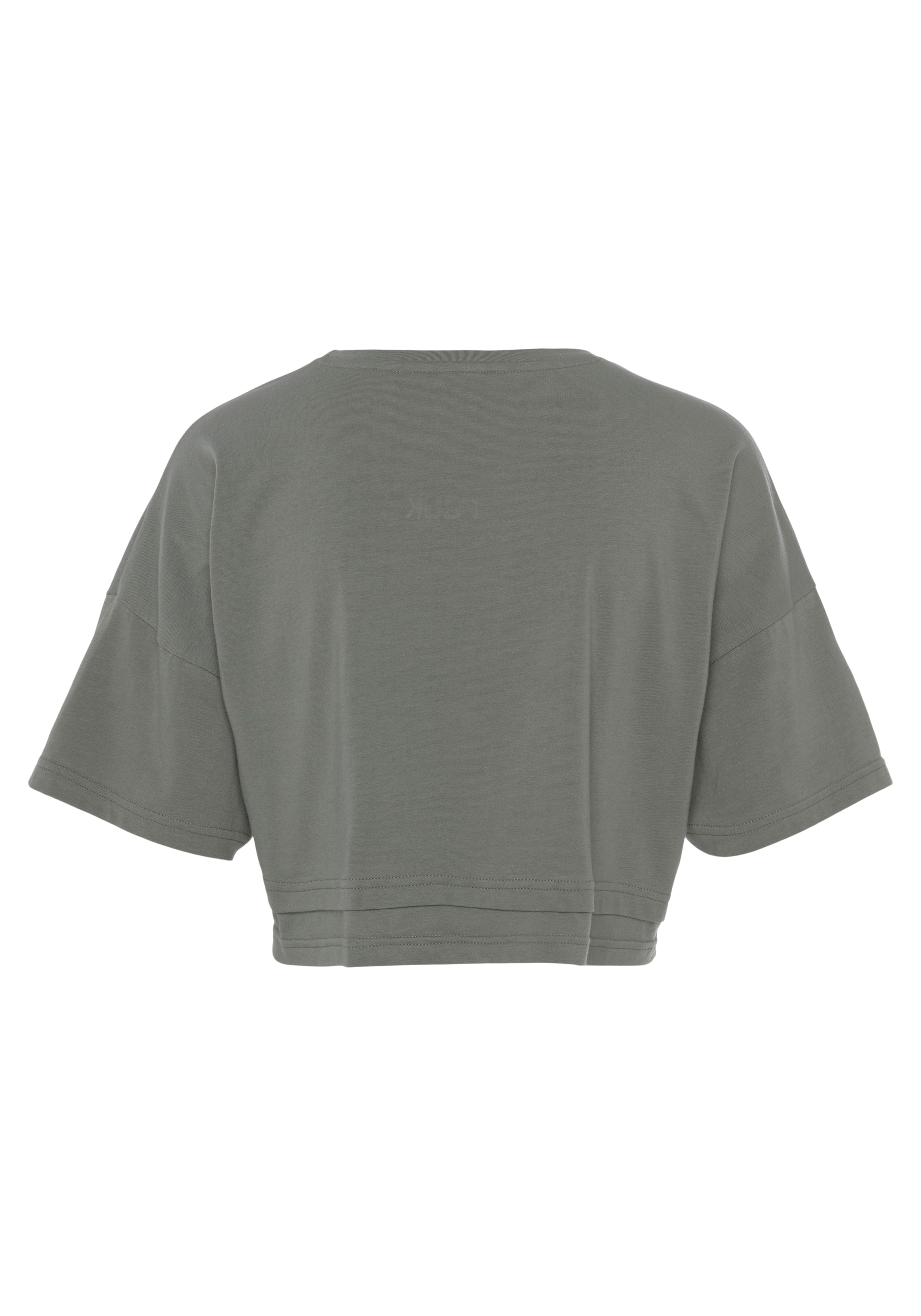 LASCANA Kurzarmshirt, mit kastigem Schnitt und Lagen-Look