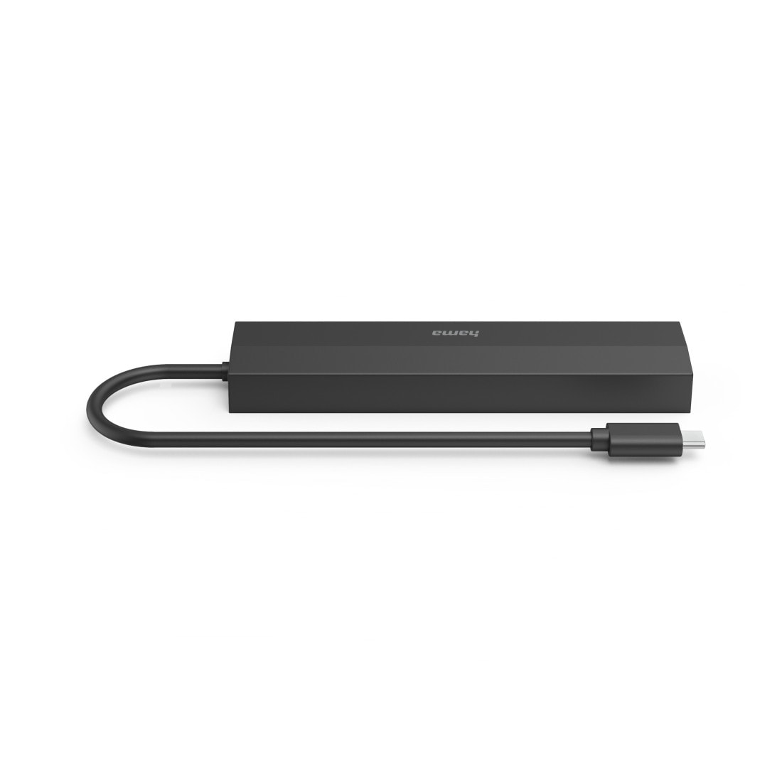 Hama USB-Adapter »USB-C Multiport Hub für Laptop mit 6 Ports, USB-A, USB-C, HDMI, LAN«, USB-C zu USB Typ A-USB-C-HDMI-RJ-45 (Ethernet), 15 cm, Laptop Dockingstation, kompakt, schwarz