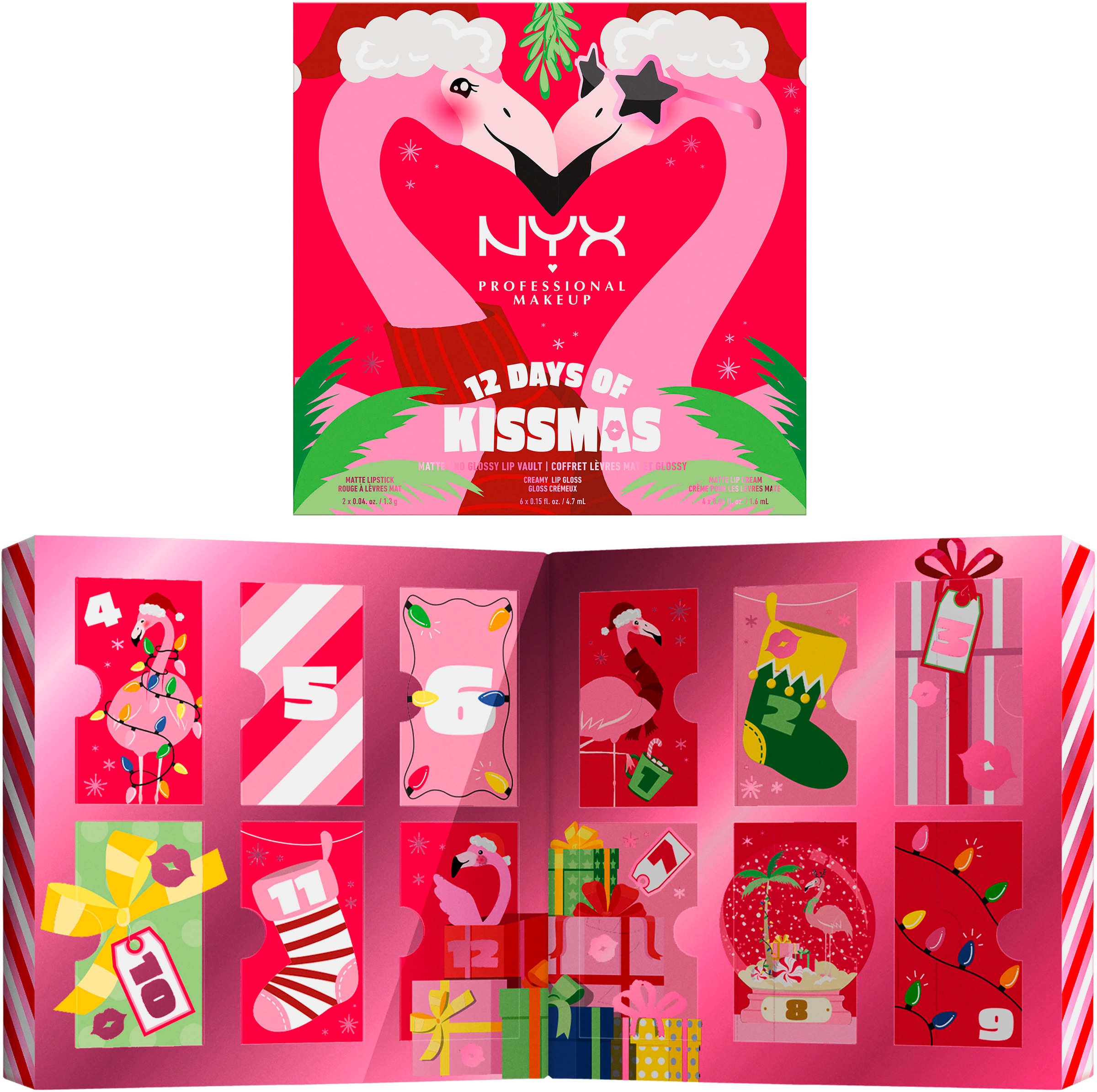 NYX Adventskalender »NYX Professional Makeup 12 Days of Kissmas«, ab 18 Jahren