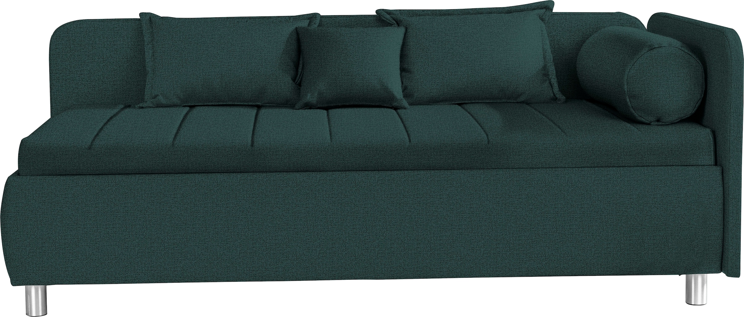 alina Schlafsofa »Kiana«, mit Bettkasten und Zierkissen, Liegefläche 90/200 cm oder 100/200 cm