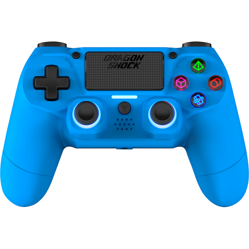 DRAGONSHOCK Controller »Mizar Wireless für PS4« blau kompatibel mit PS5 (nur bei PS4 -Spielen) und mit PS3 -Konsole