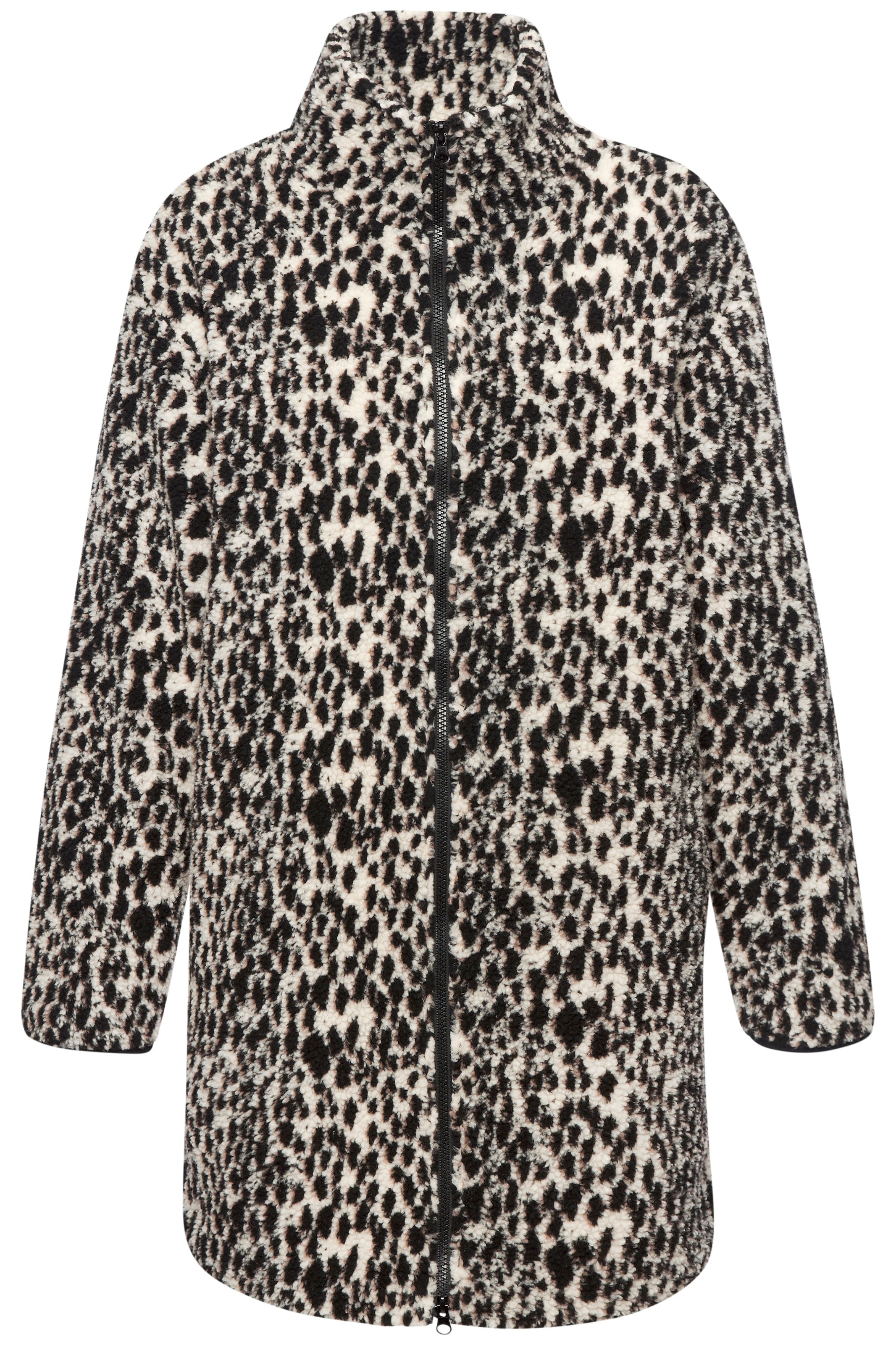 LASCANA Fleecejacke im Leomuster in weicher Fleece-Qualität