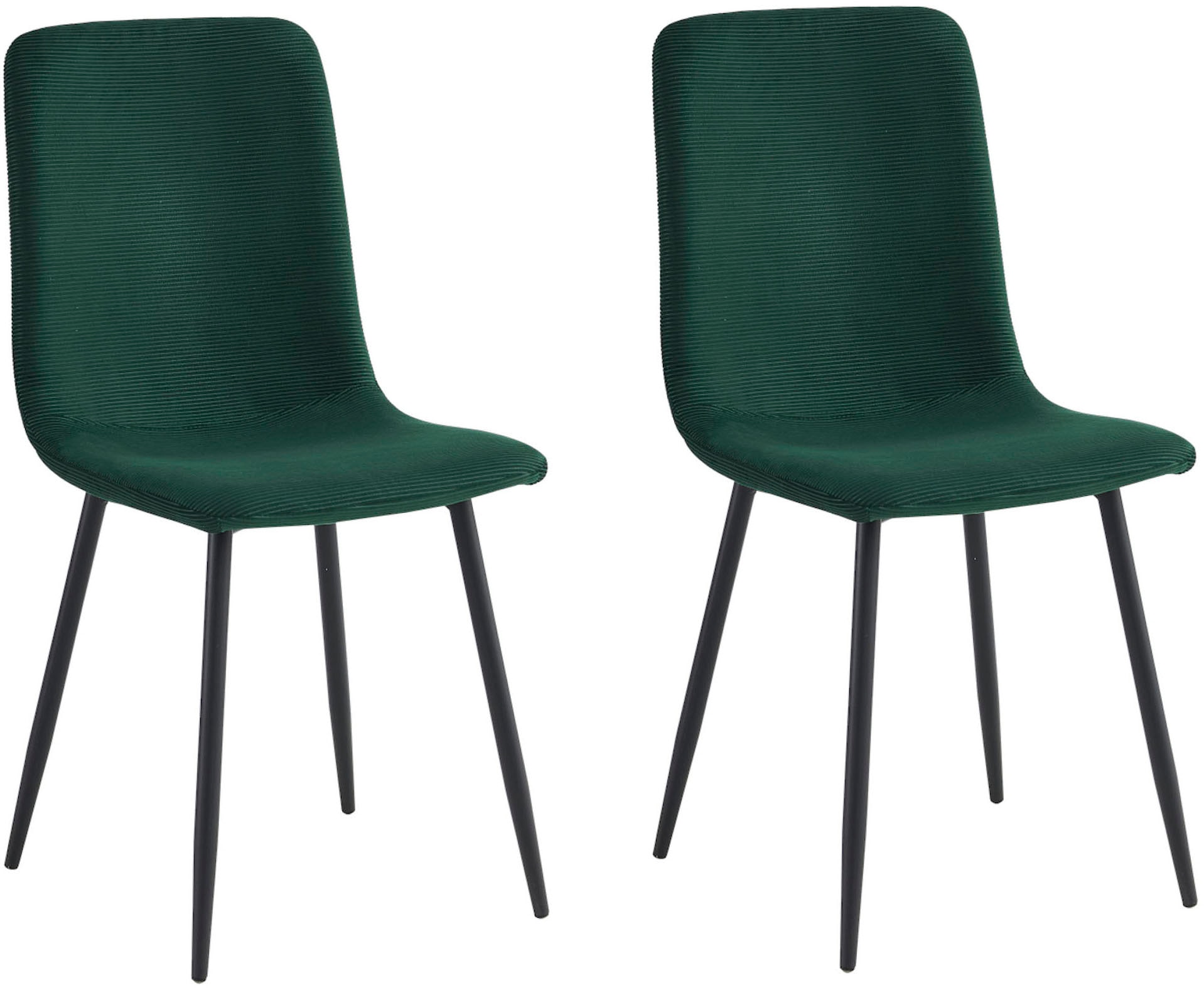 HELA 4-Fußstuhl »LEIPZIG«, (Set), 2 St., Microfaser-Cord, 4-Fuß,Rundrohrges günstig online kaufen