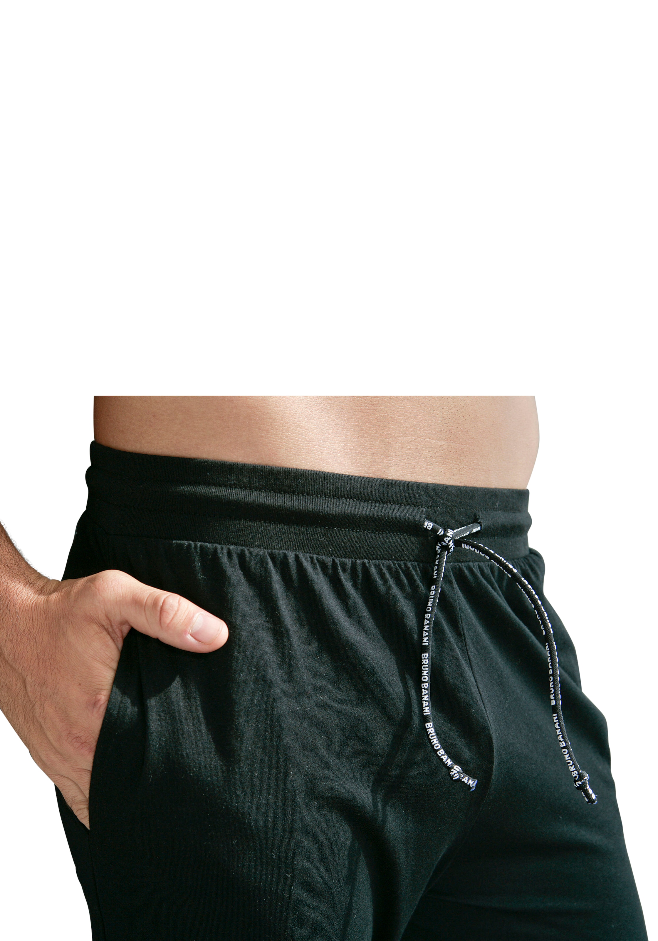 Bruno Banani Pyjama, (2 tlg., 1 Stück), Schlafanzug mit Logodruck