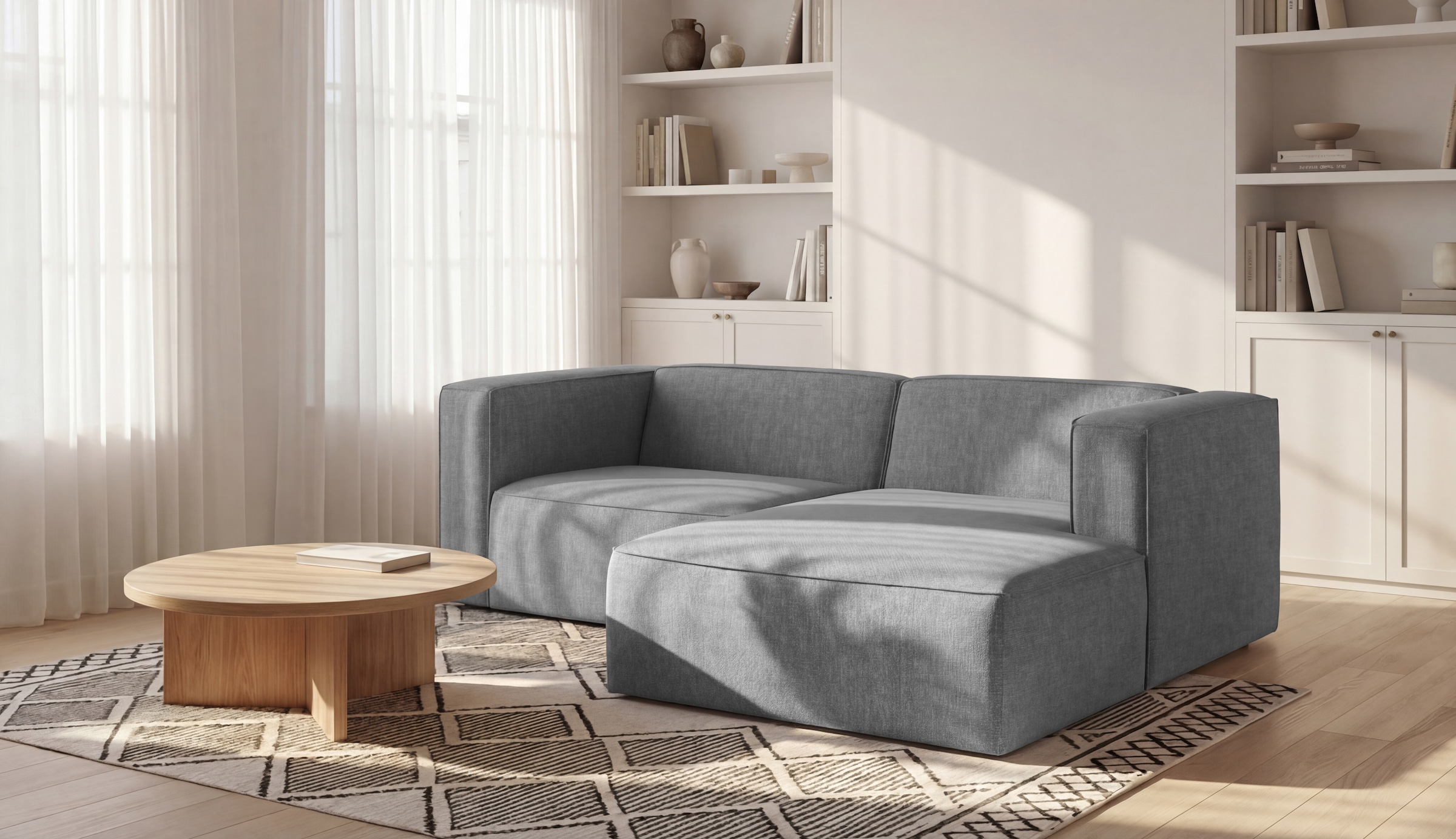 OTTO home Ecksofa »Dalby, L-Form,« extra tiefe Sitzfläche, mit Kedernaht, angenehmer Sitzkomfort