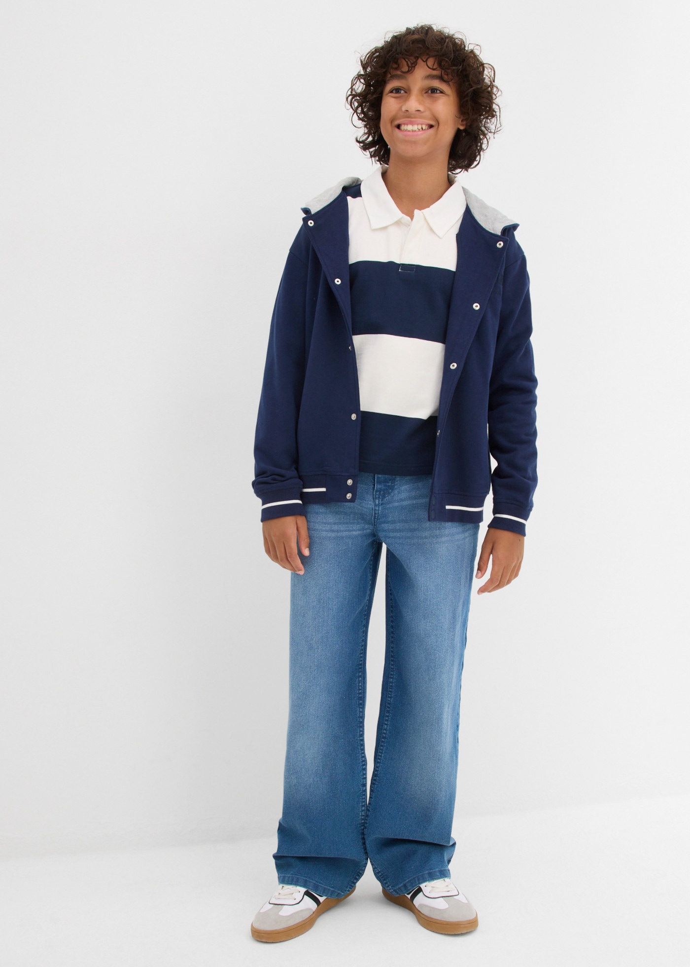 bonprix Loose-fit-Jeans für Jungen, mit leichter Waschung, im Casual-Stil