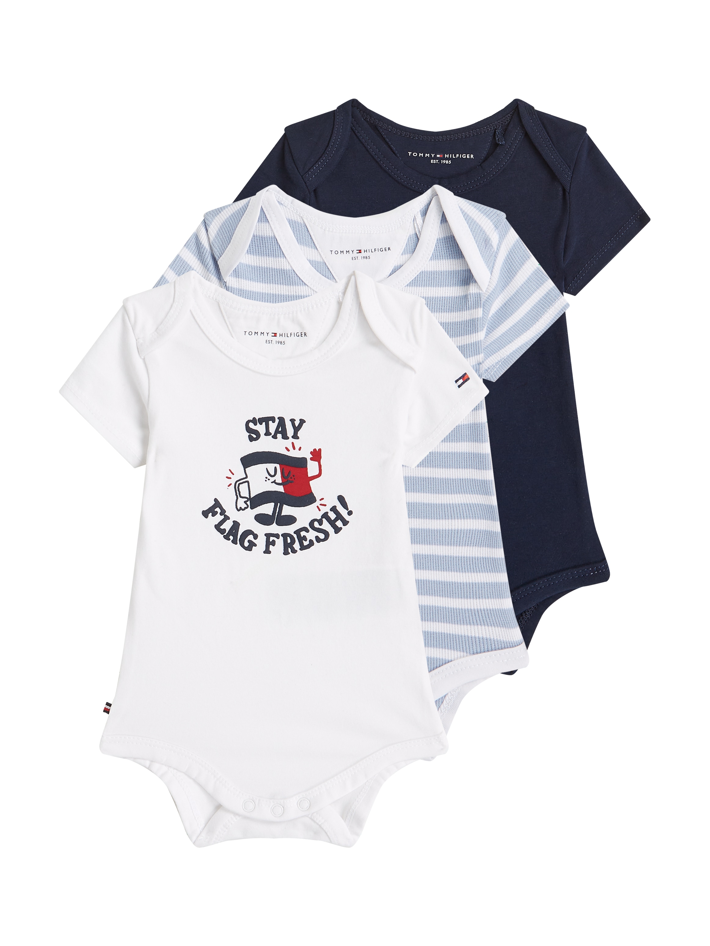 Tommy Hilfiger Kurzarmbody »3 PACK BODY SS GIFTBOX«, aus weicher Baumwollmischung