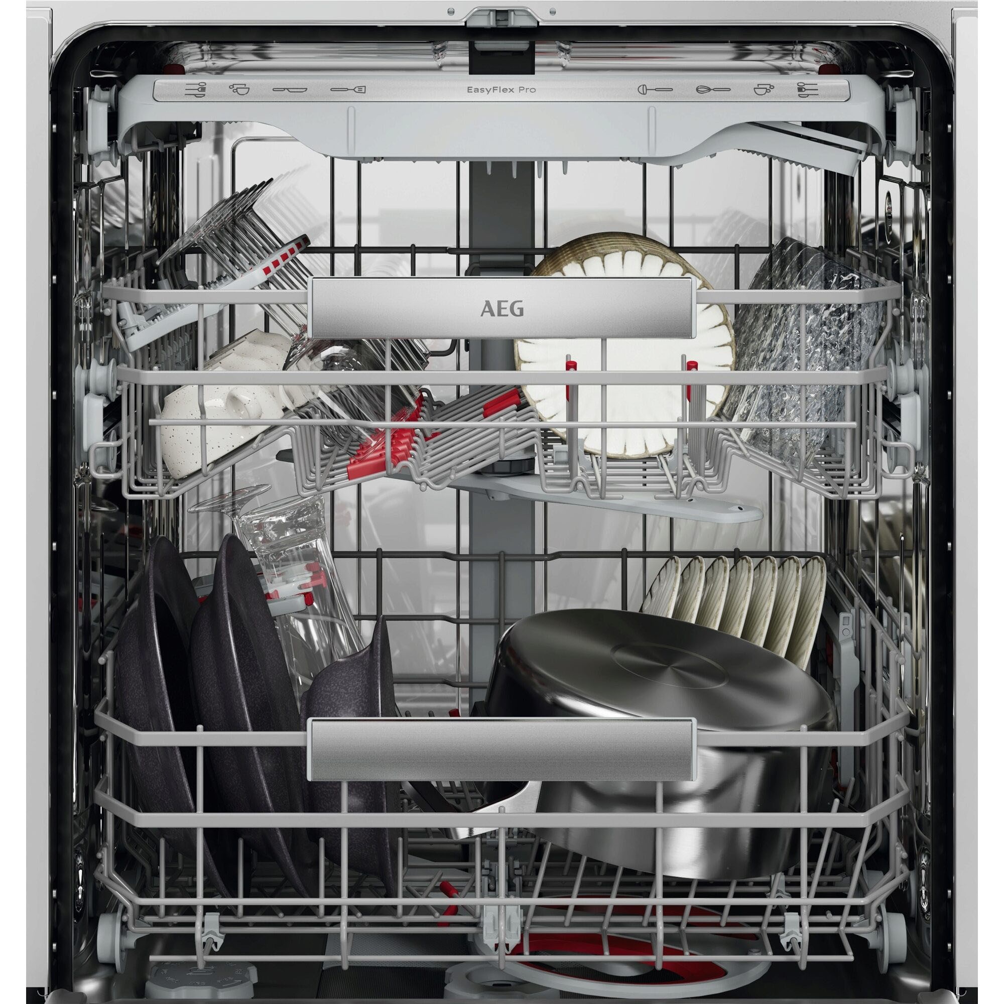 AEG vollintegrierbarer Geschirrspüler »GI9200X2TC« 8,4 l 14 tlg. Maßgedecke Leise Spülmaschine 38 dB kraftvoll gegen Eingebranntes EEK A-10 %
