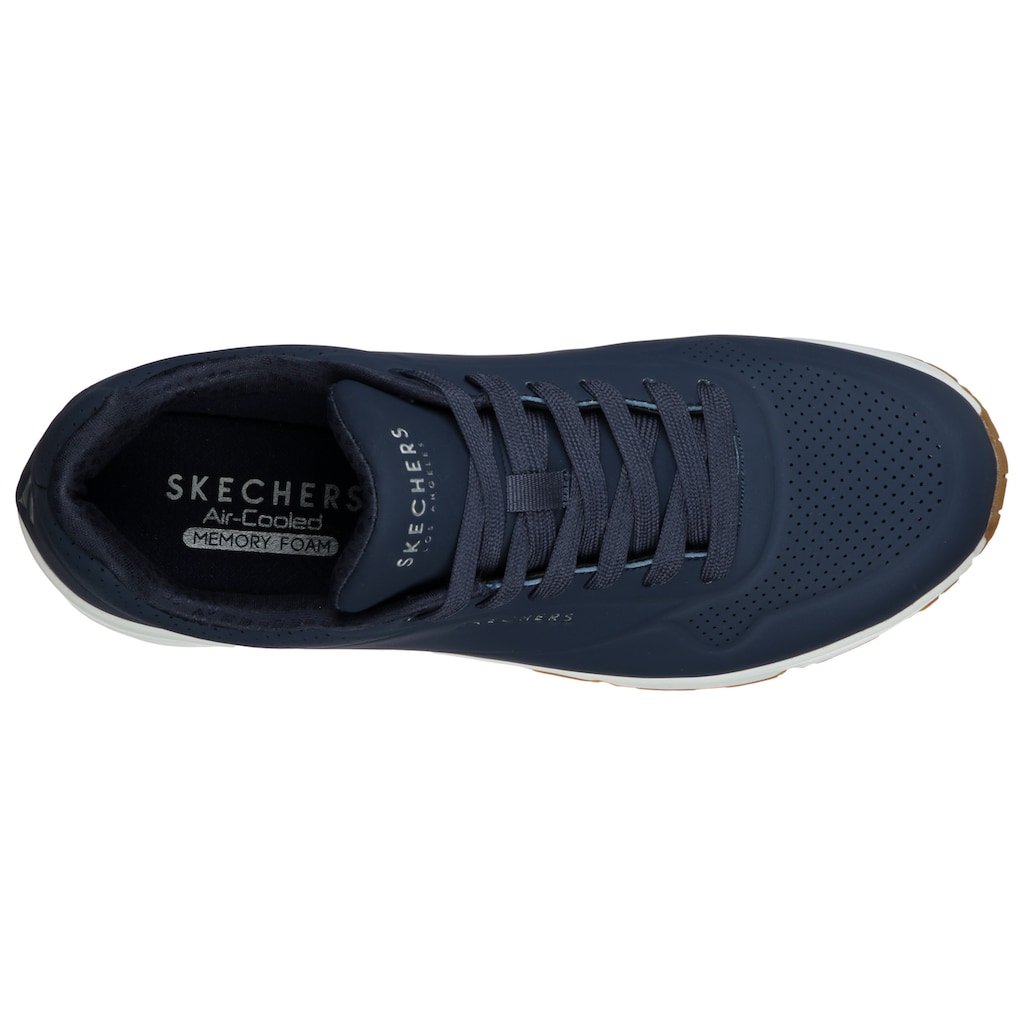 Skechers Sneaker »Uno«, mit Air-Cooled Memory Foam, Freizeitschuh, Halbschuh, Schnürschuh