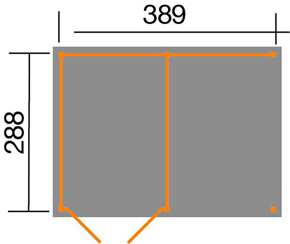 weka Gerätehaus »Lagerhaus 607 Variante 1, kdi, 20 mm«