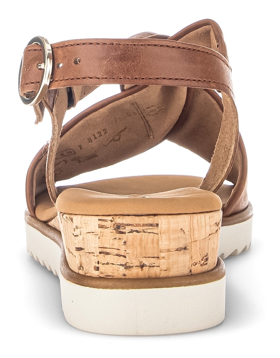 Gabor Sandalette »GENUA«  , Keilabsatz, Sommerschuh, Riemchensandale in Komfortweite G (=weit)