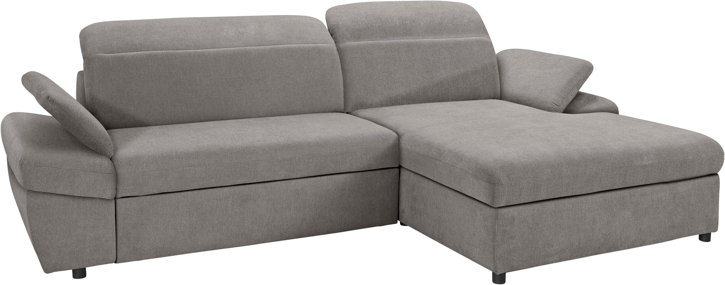 exxpo - sofa fashion Ecksofa »Kyoto, inkl. Kopfteil- und Armteilverstellung, hoher Sitzkomfort«, wahlweise mit Bettfunktion und Bettkasten, hochwertige Bezüge, L-Form