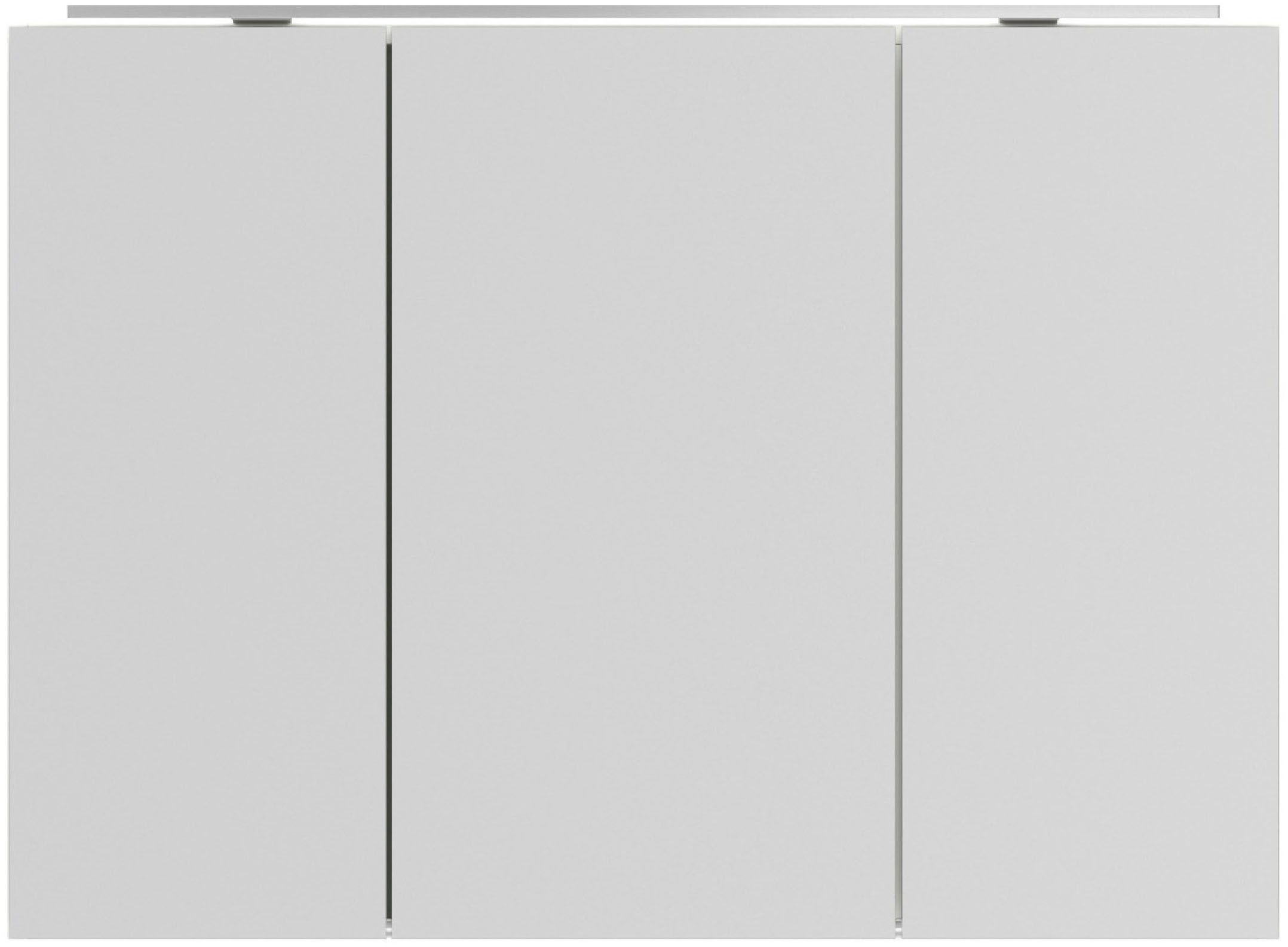 nobilia® Spiegelschrank »Prina«, (inkl. Beleuchtung mit Dimmerfunktion), in Breiten 60, 80, 100 und 120 cm, innenliegende Steckdose
