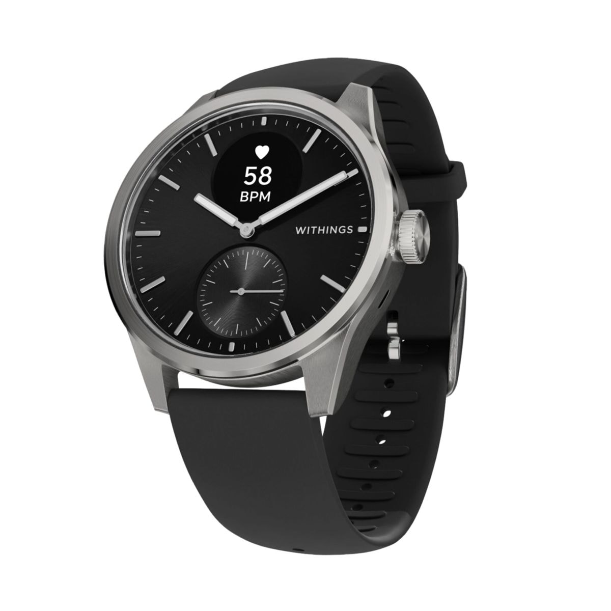 Withings Smartwatch »ScanWatch 2, Akku bis 35 Tage, appfähige« (0,42 cm / 1,65 ″)