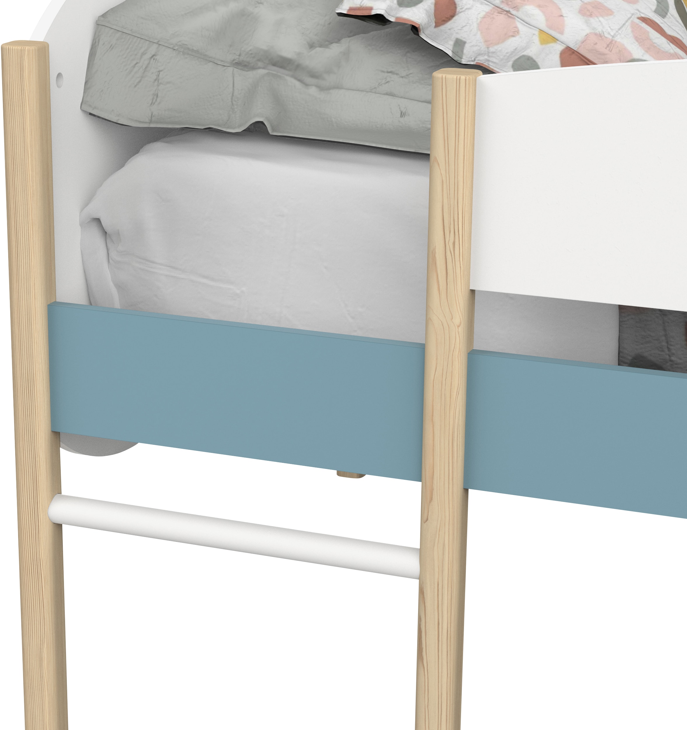 Demeyere GROUP Spielbett »Longane«, Kinderbett in Form von Wolken mit kleine Rutsche