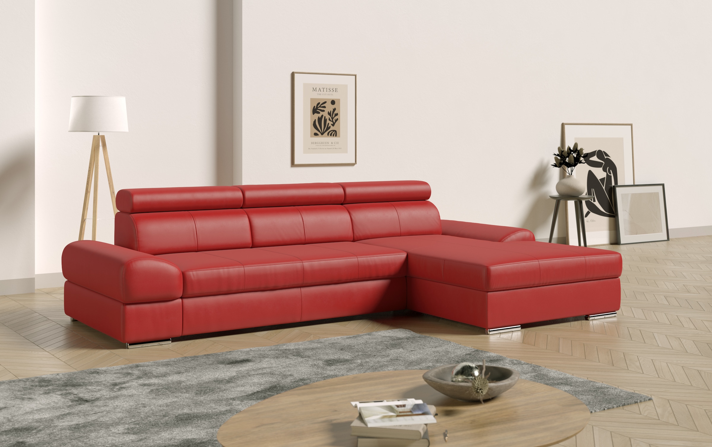 sit&more Ecksofa »Broadway L-Form« inklusive Kopfteilverstellung, wahlweise günstig online kaufen