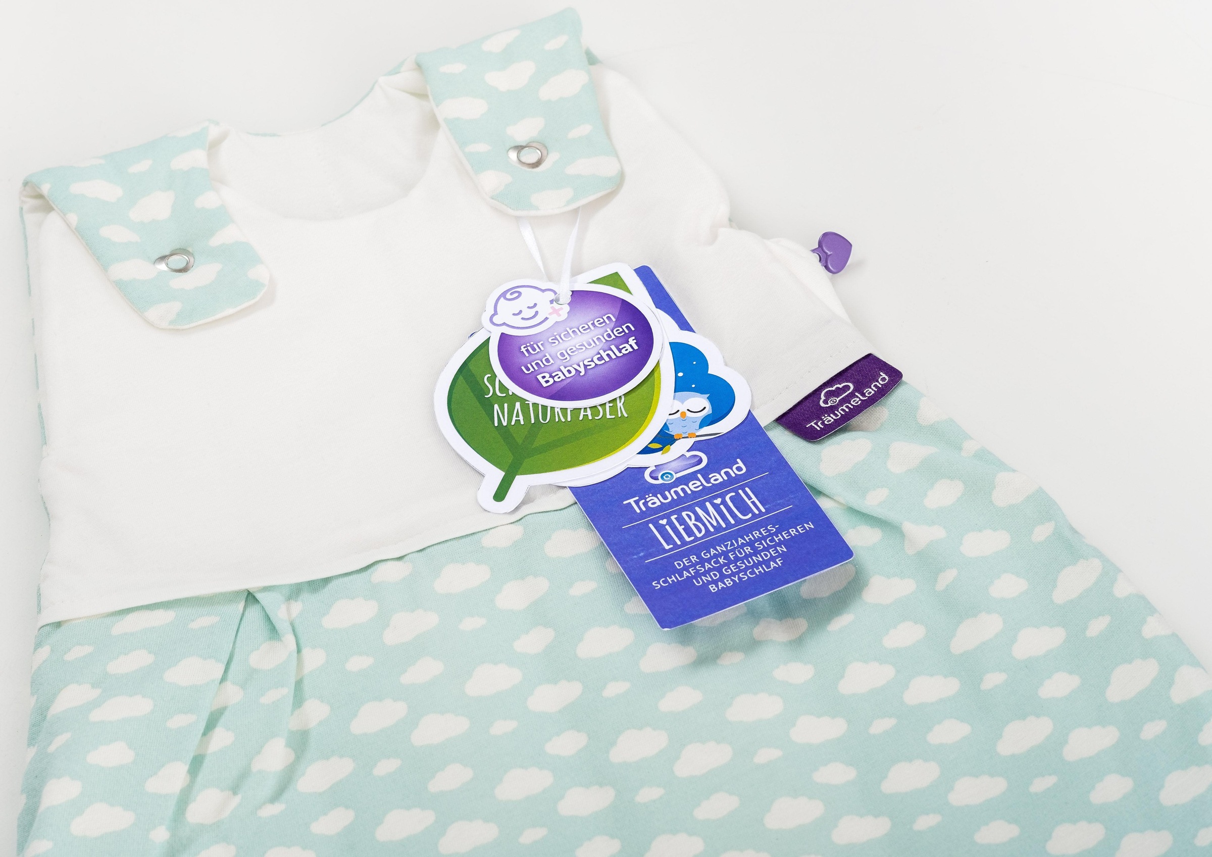 Träumeland Babyschlafsack »Außenschlafsack Wolke mint«, (1 tlg.)