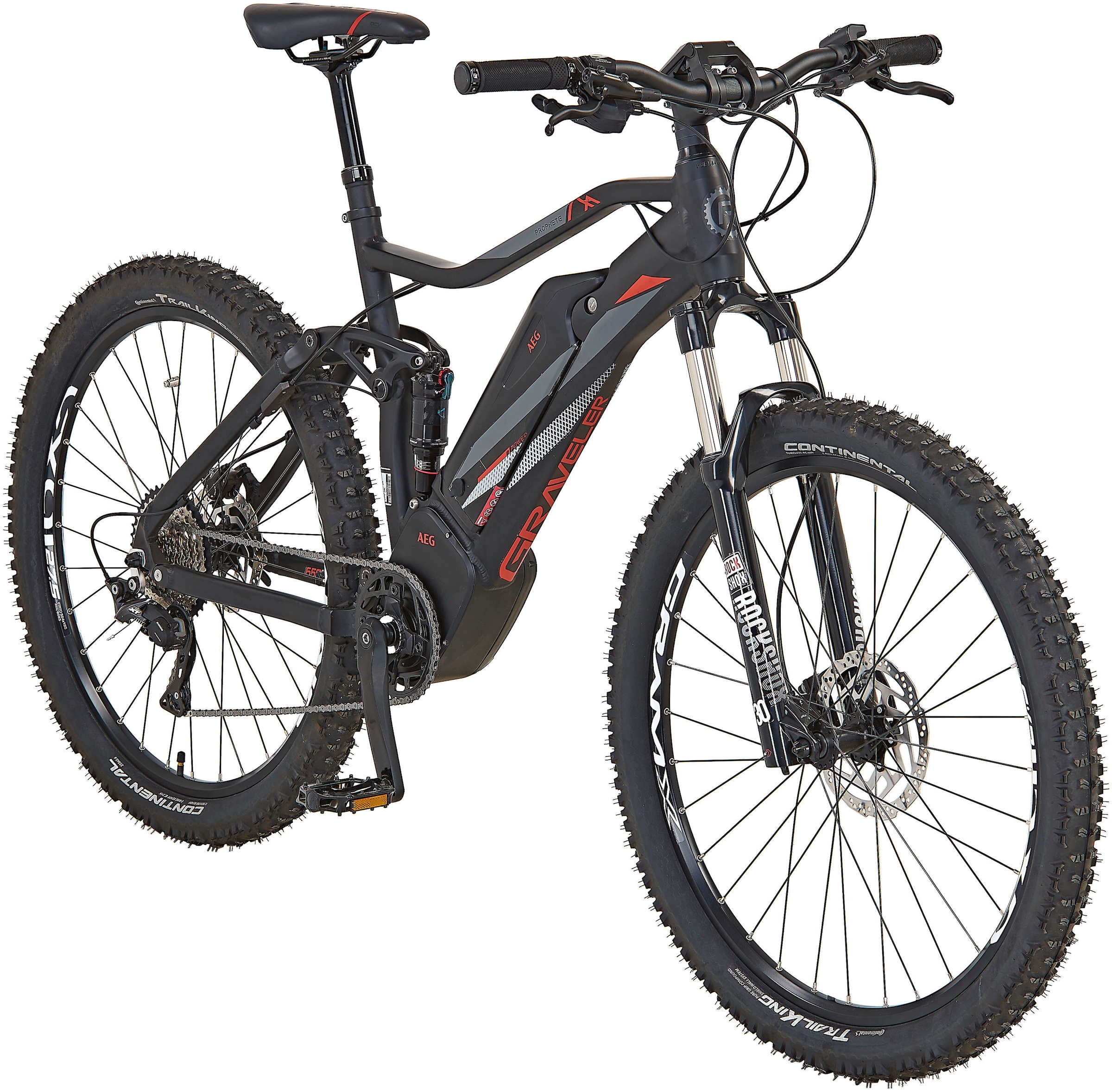 Prophete E-Bike »Graveler e9000«, 10 Gang, Shimano, Mittelmotor 250 W, Pedelec, Elektrofahrrad für Damen u. Herren, MTB, Mountainbike