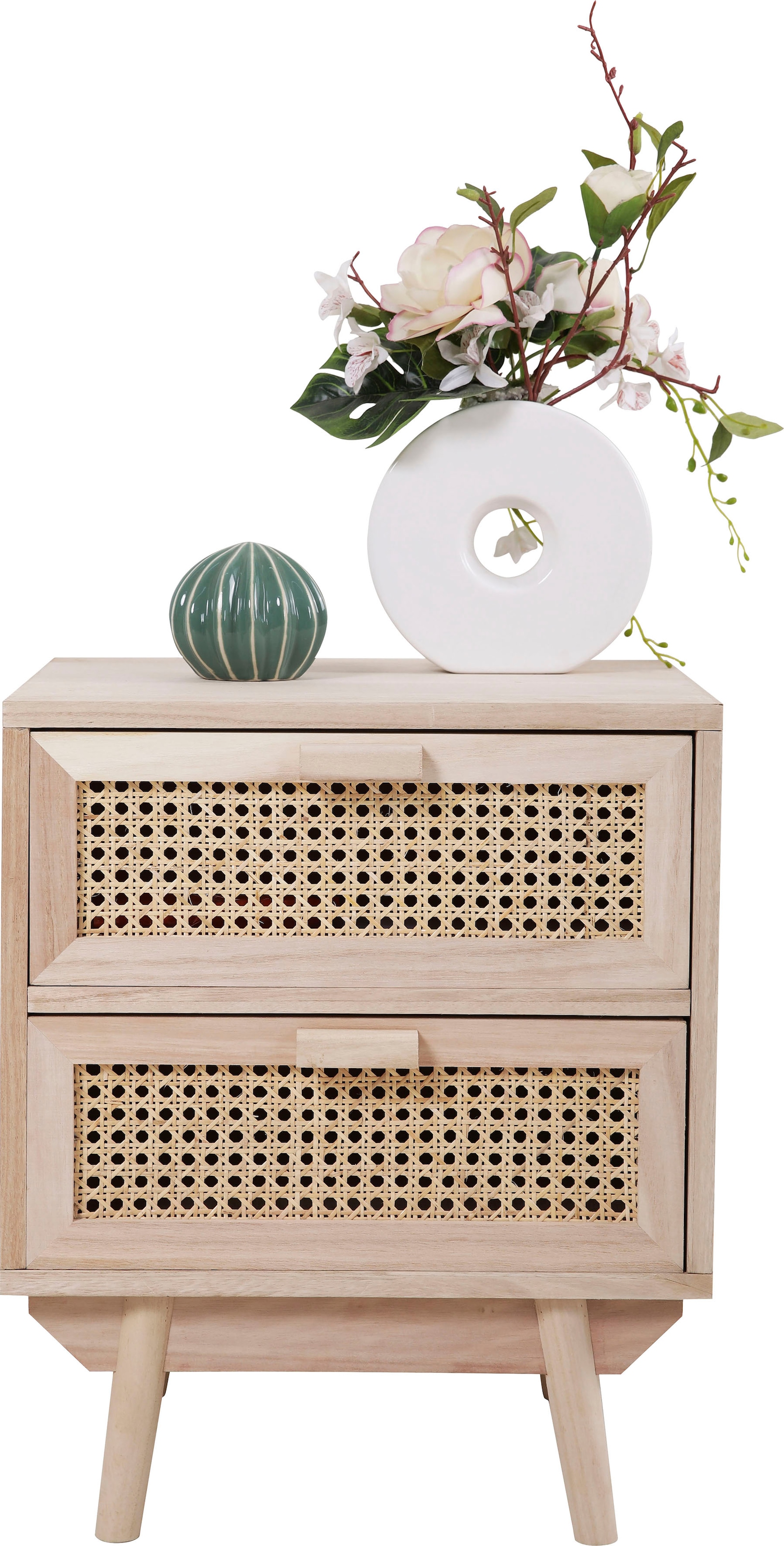 SalesFever Nachtkommode »Vejle Nachttisch im eleganten Stil« Handgefertigte günstig online kaufen