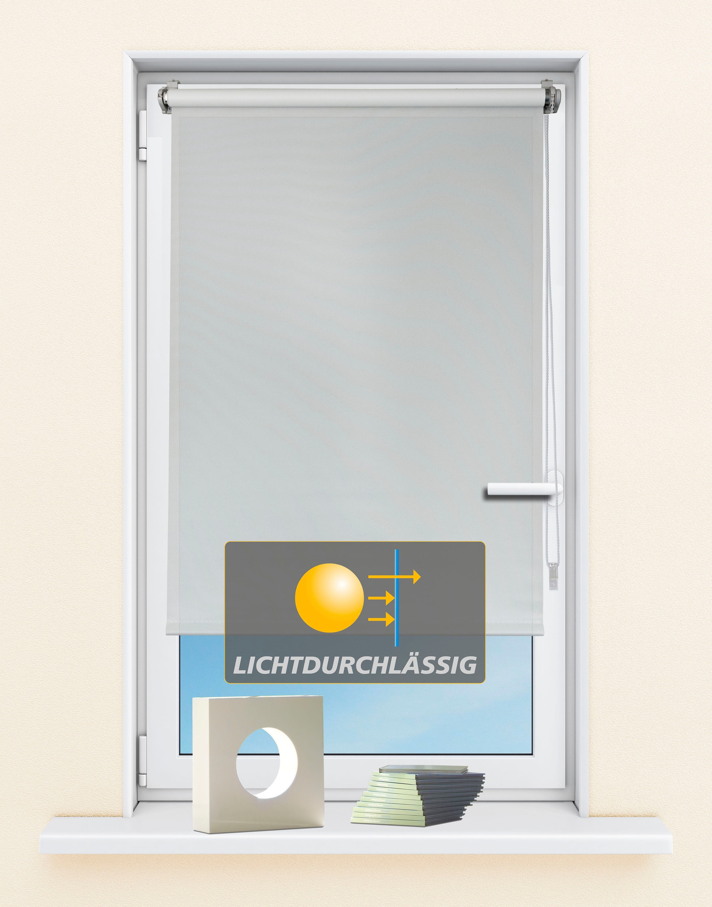 Kutti Seitenzugrollo »Seitenzugrollo 'Ida', Lichtschutz, Klemmfix, ohne Boh günstig online kaufen