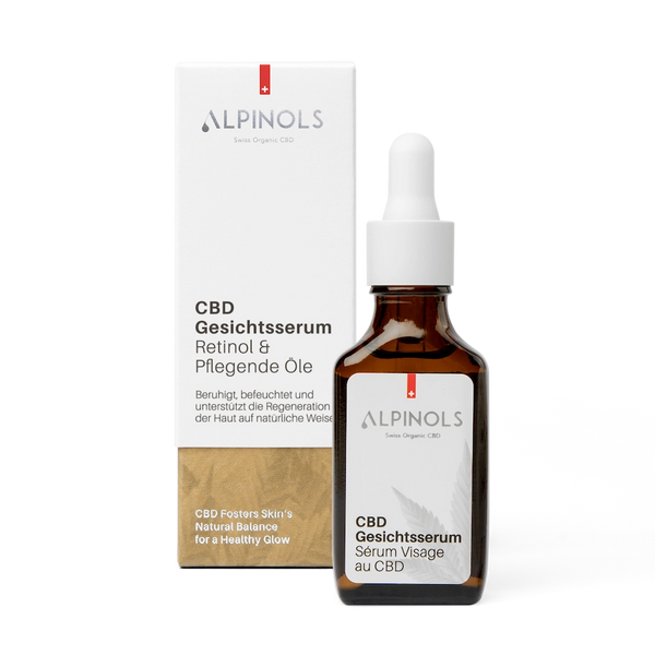 2. Bild von ALPINOLS Gesichtsserum »CBD Gesichtsserum mit Retinol & pflegenden Ölen 30 ml«, mit 300mg Schweizer CBD aus Bio Full-Spectrum Hanfextrakt