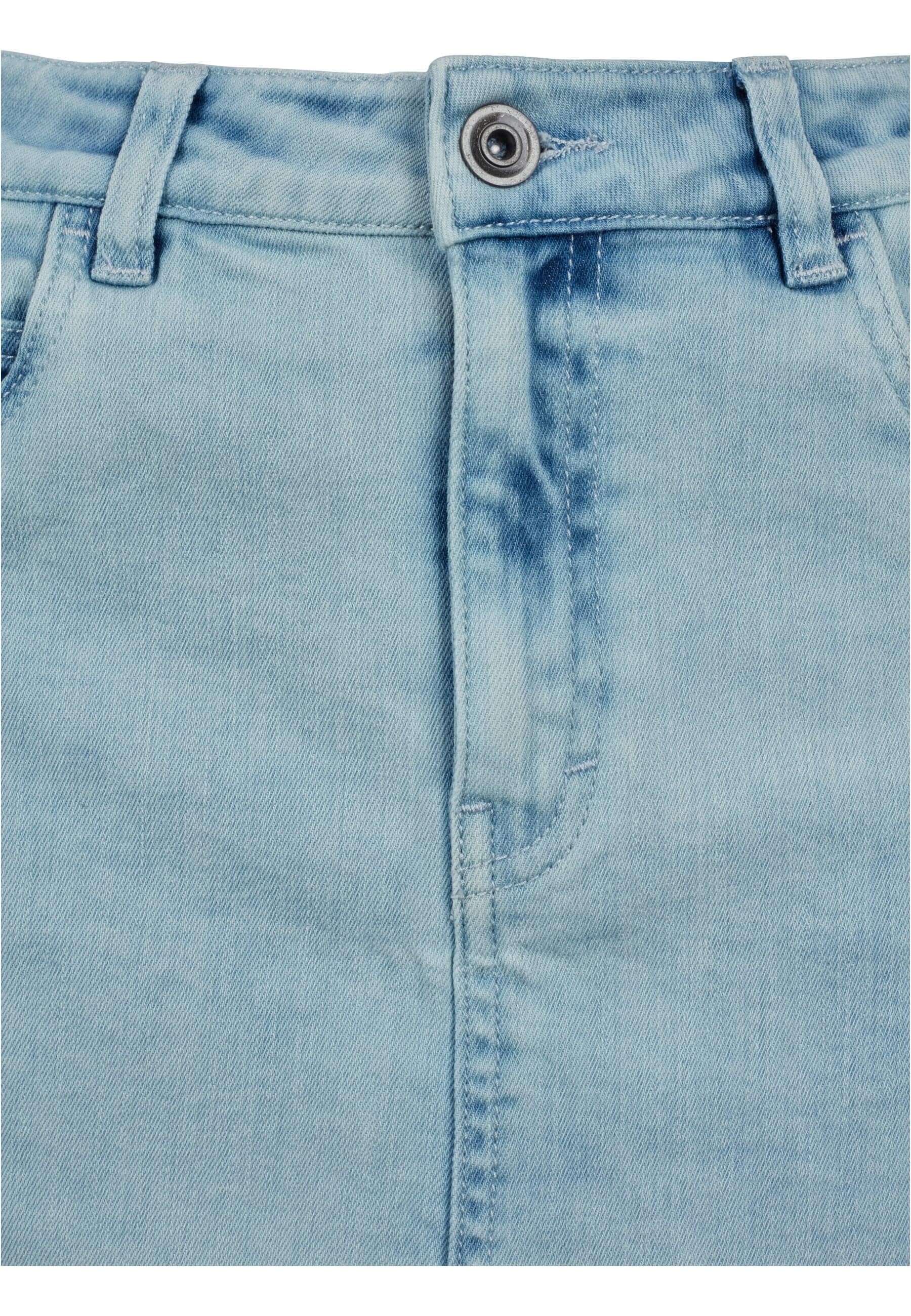 URBAN CLASSICS Jerseyrock »Urban Classics Damen Ladies Denim Lace Up Skirt« 1 Stk.