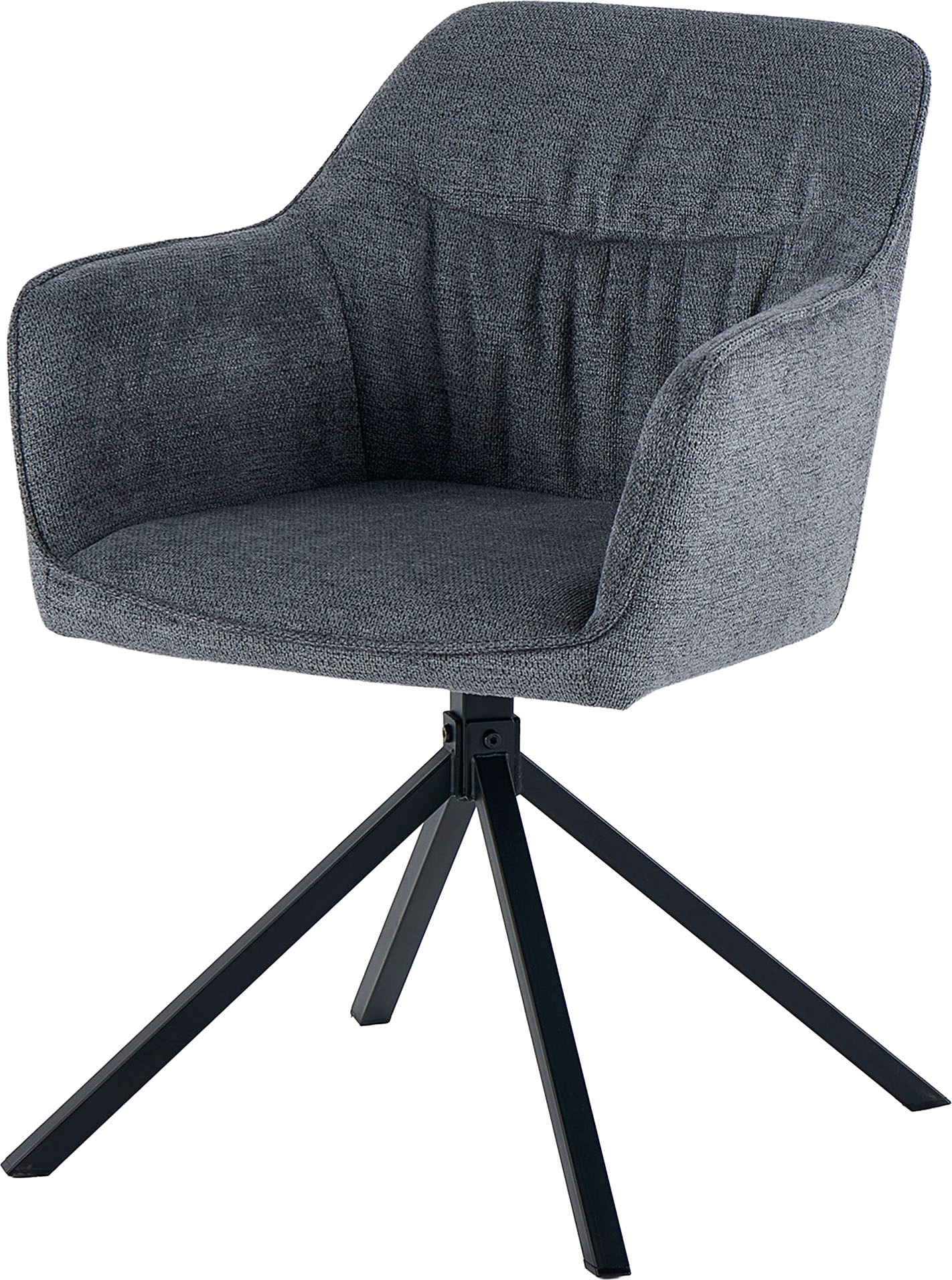 OTTO home Esszimmerstuhl »Turin« (Set) 2 Stk.moderner Stuhl, 360 Grad drehbar, mit hochwertigem Strukturstoff