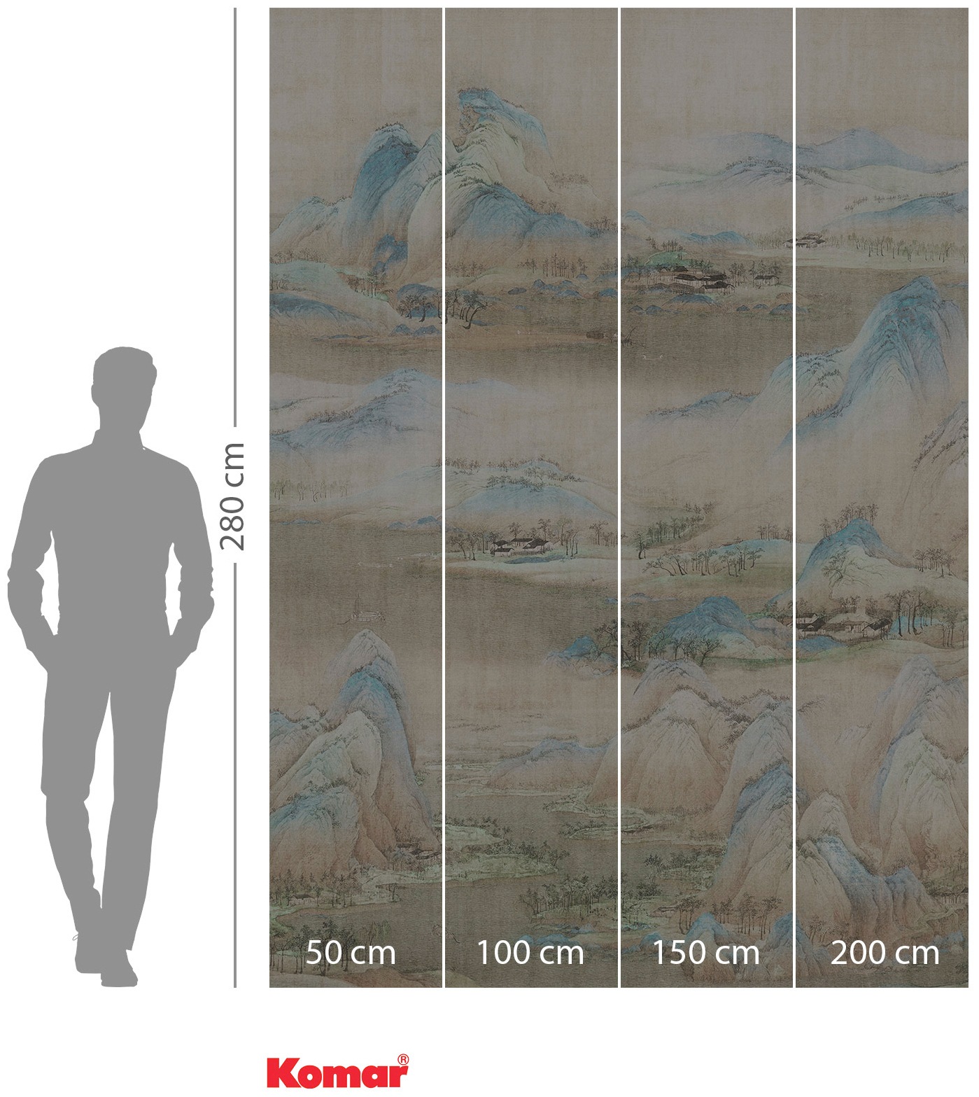 Komar Vliestapete »Digitaldruck Vlies - Amenity - Größe 200 x 280 cm«, bedruckt, Wohnzimmer, Schlafzimmer