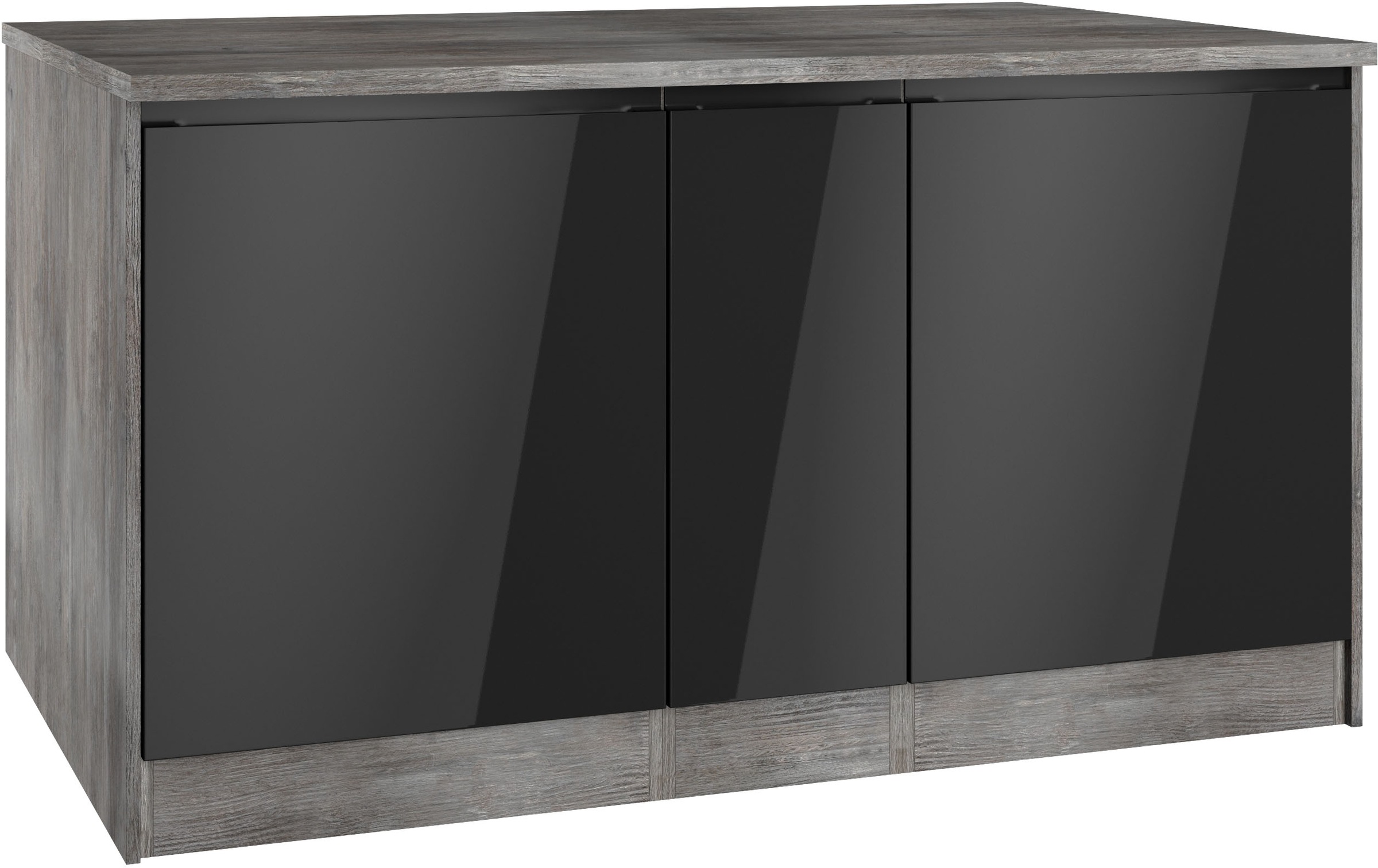 HELD MÖBEL Kücheninsel »Virginia«, Breite 153 cm, MDF-Fronten, Flaschenregal