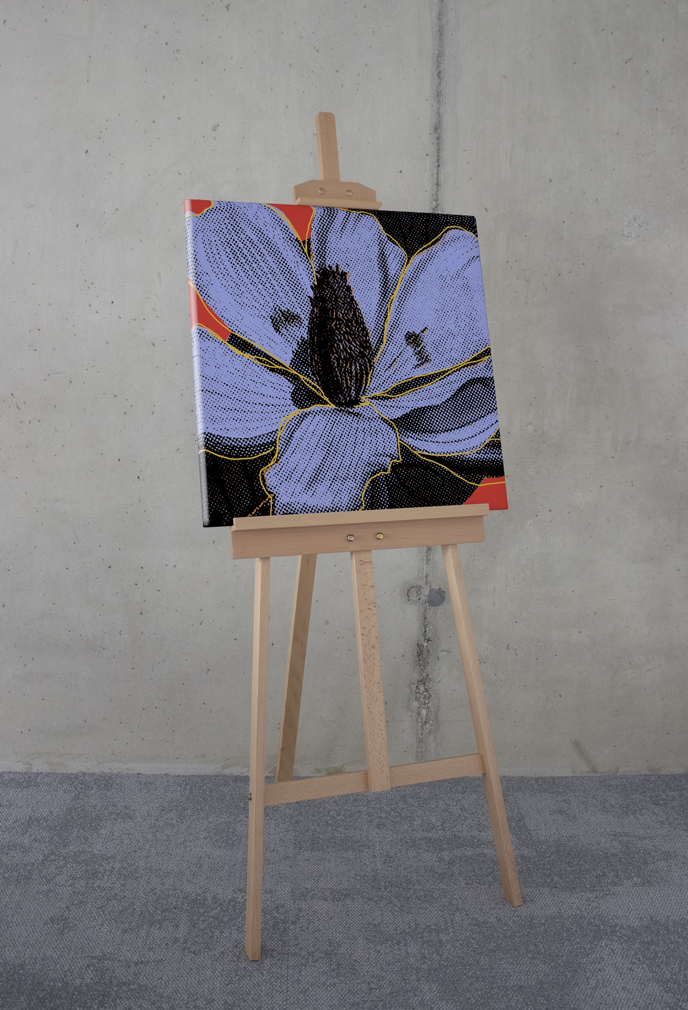 Komar Leinwandbild »Mauve Fusion - Größe 60 x 60 cm«, Natur, (1 St.), Keilrahmenbild mi Echtholzrahmen