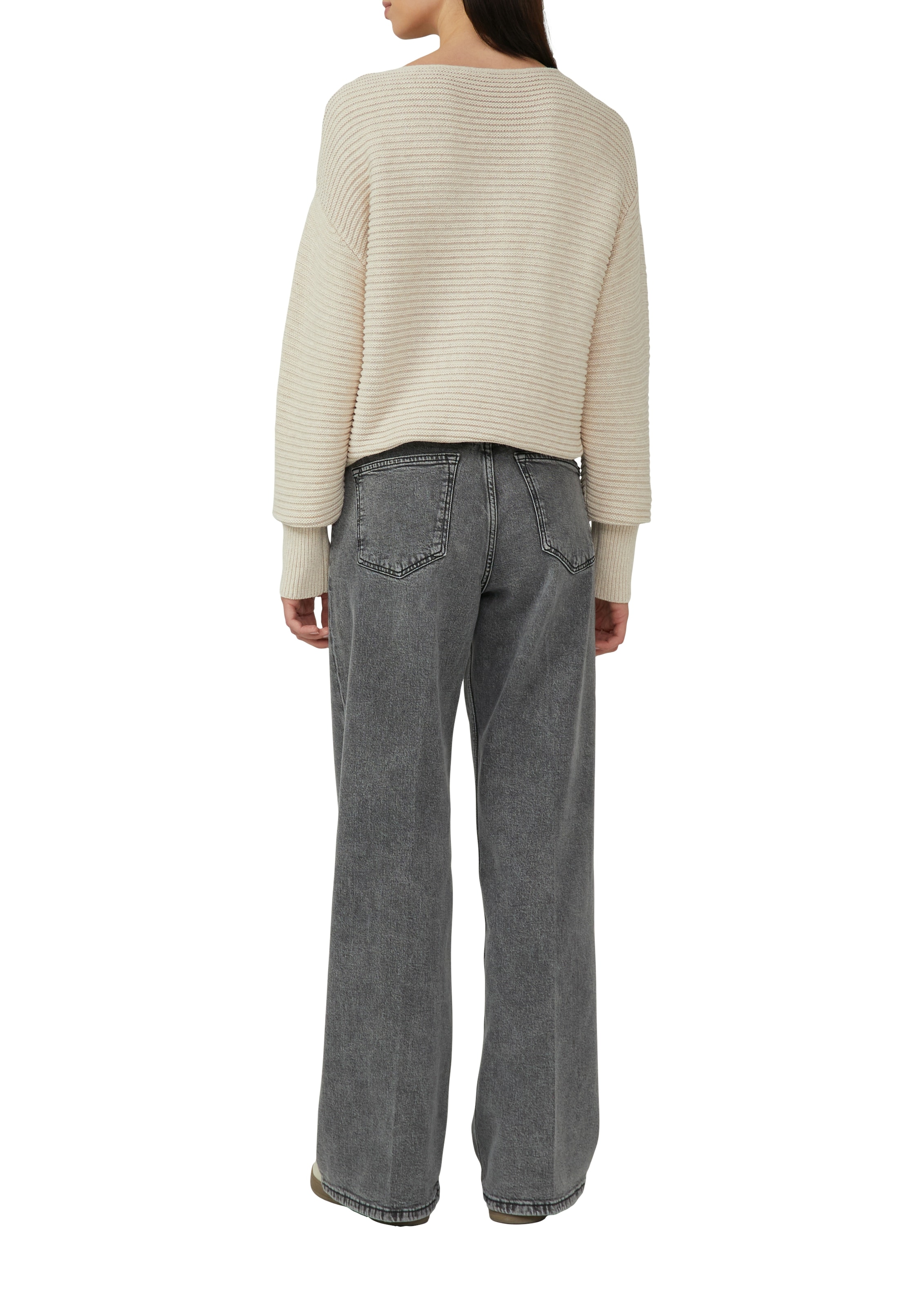 s.Oliver Strickpullover mit Strick-Muster und Rundhals