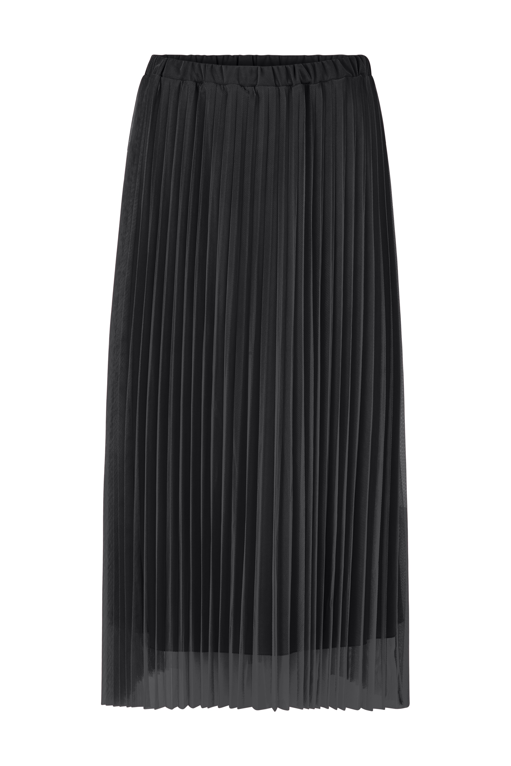 RICHROYAL Plisseerock in Midilänge, mit elastischem Bund, mit Tülleinsatz, A-Linie