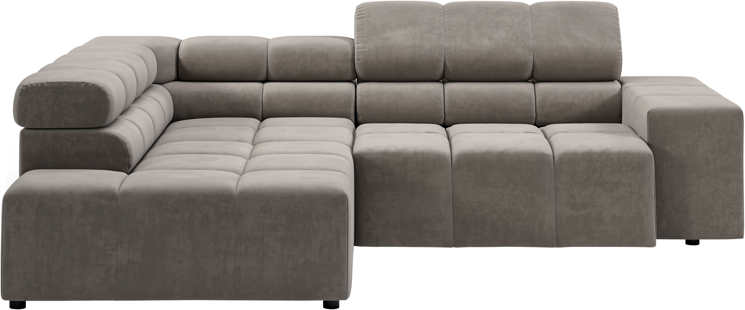 INOSIGN Ecksofa "Ancona, incl. Kopfteilverstellung + 3 Zierkissen, L-Form, günstig online kaufen