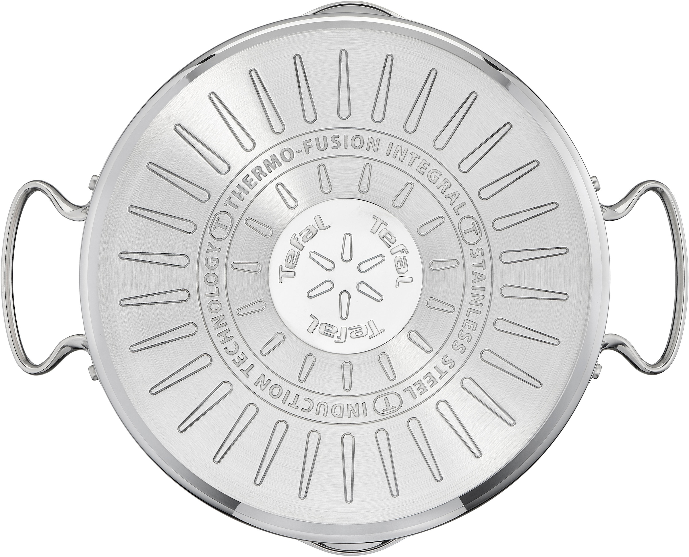 Tefal Kochtopf »Duetto+«, Edelstahl 18/10, hochglanzpoliert, Glasdeckel mit Siebfunktion
