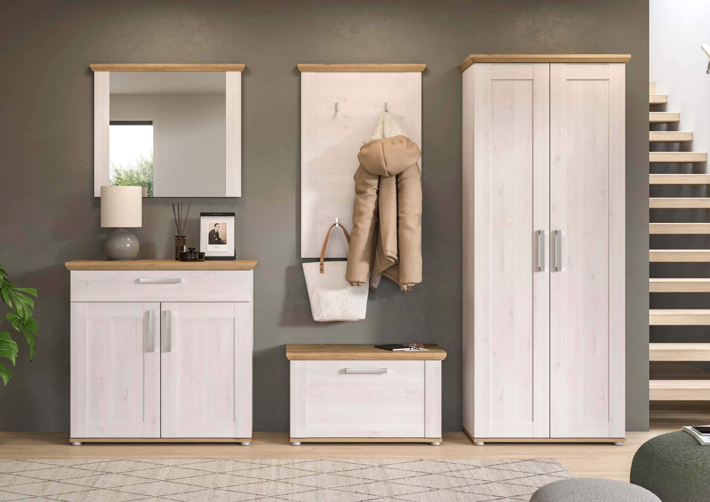 Home affaire Garderoben-Set »COSENZA, TOPSELLER!, Breite ca. 285 cm, 5-teil günstig online kaufen
